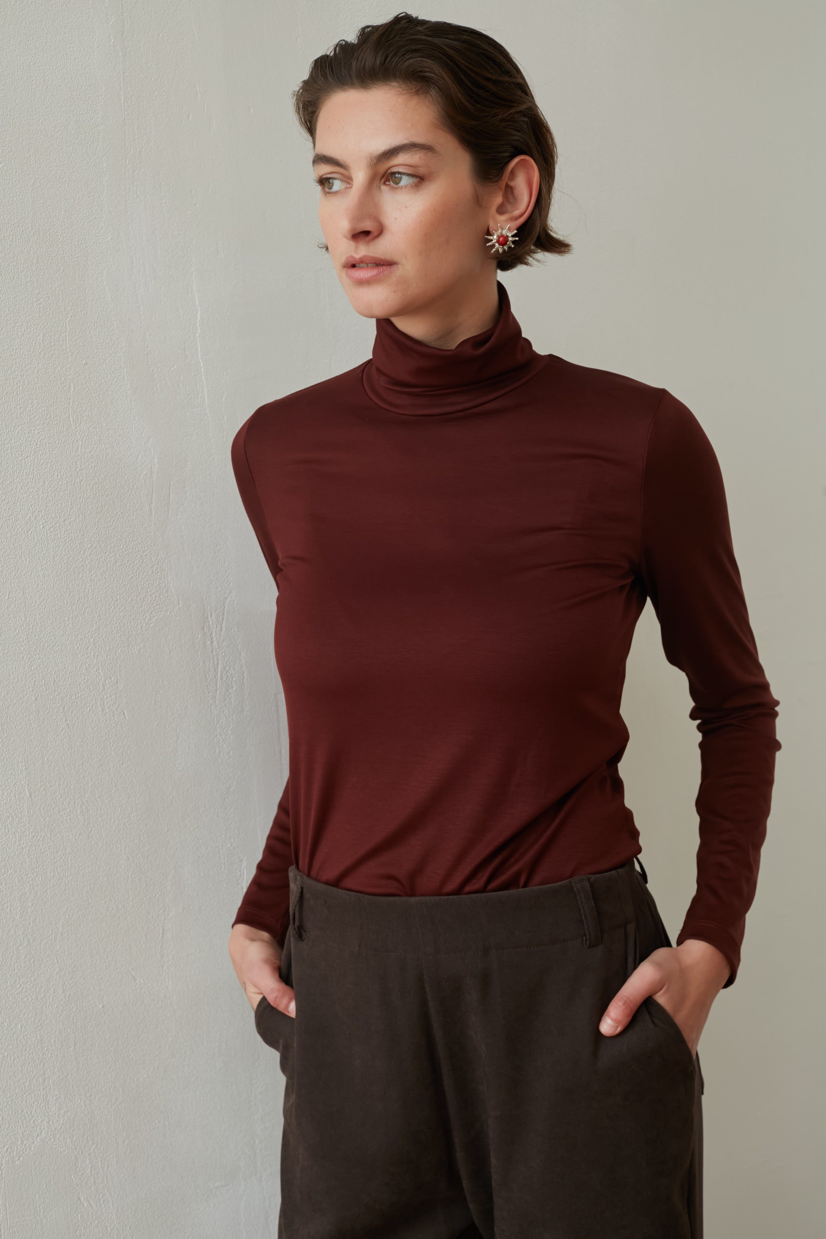 Haze turtleneck Cognac