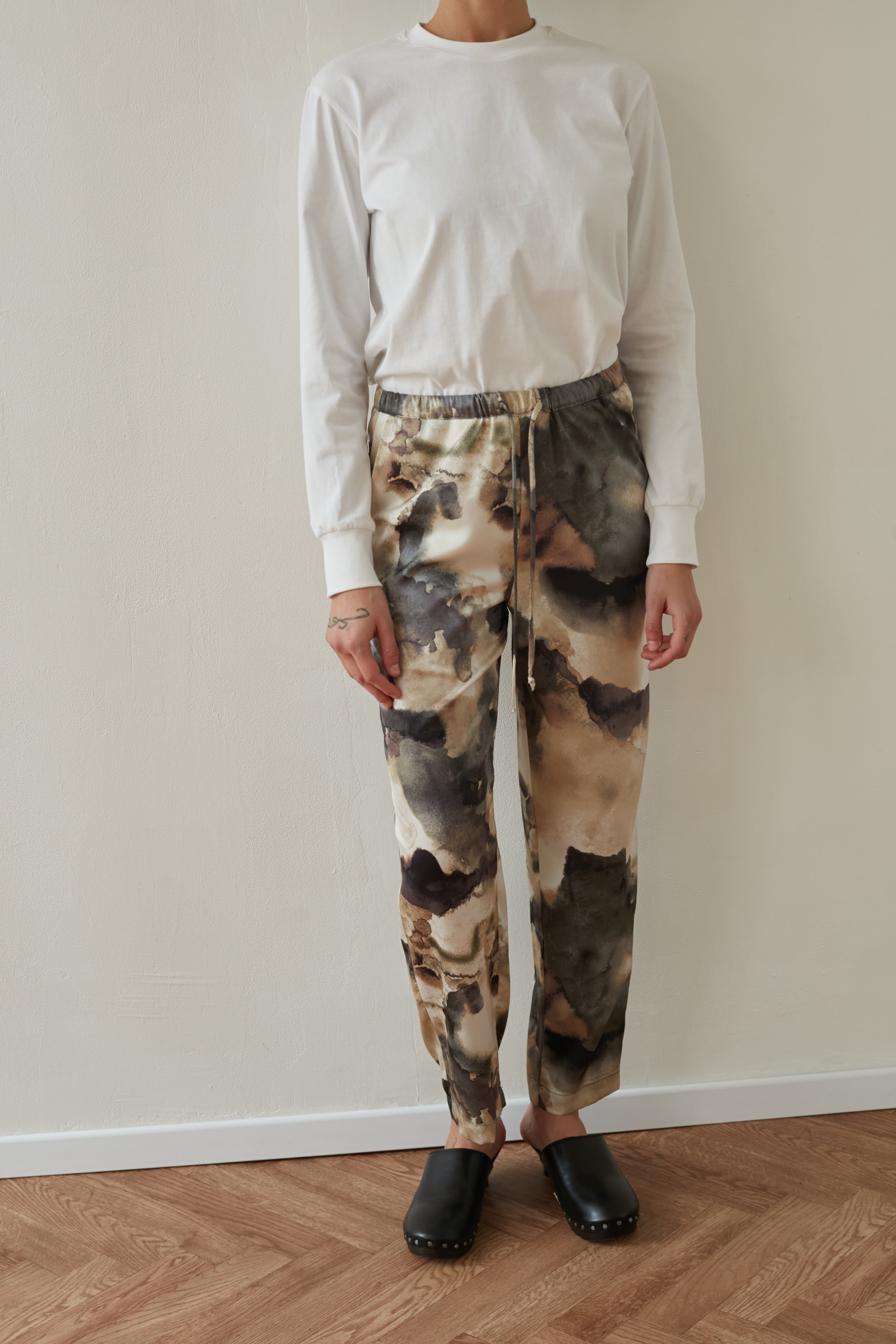 July pants printed brown