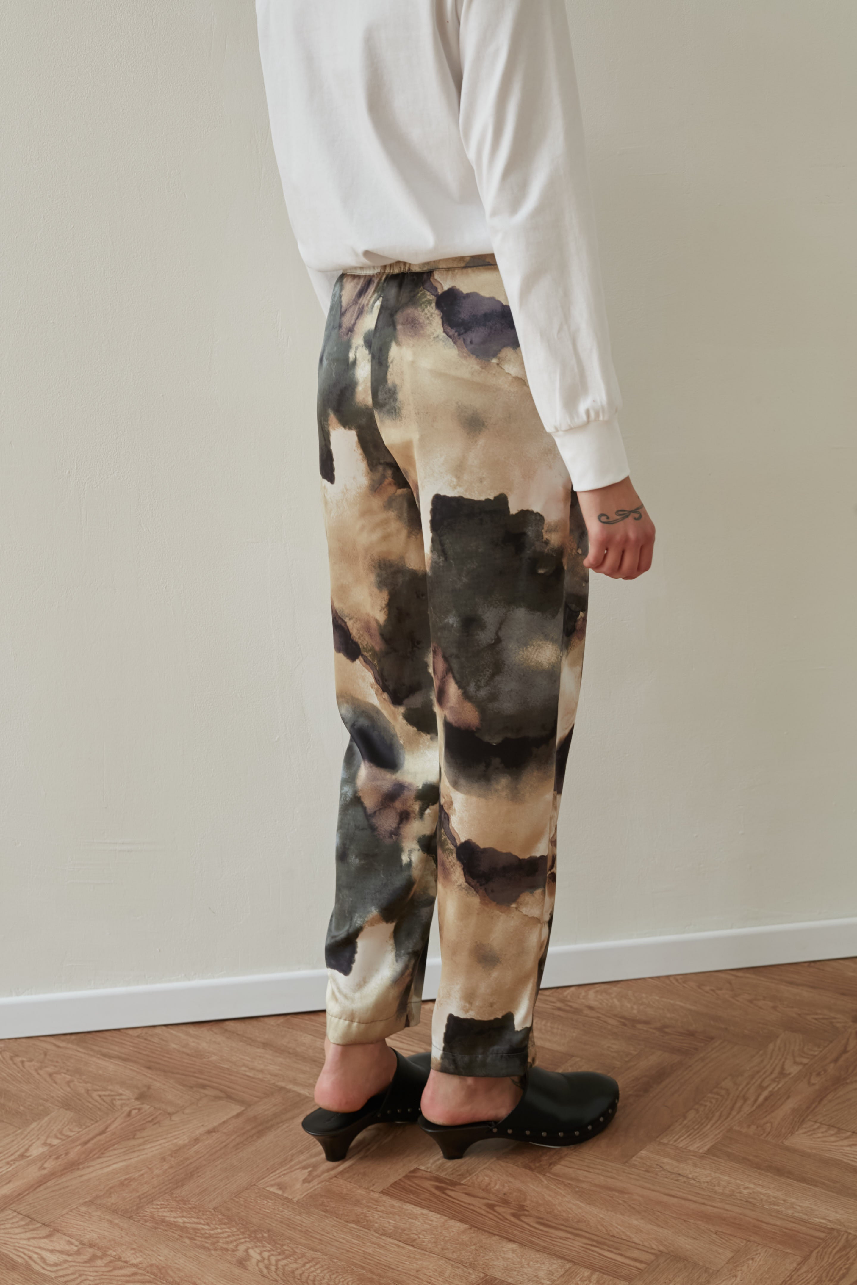 July pants printed brown