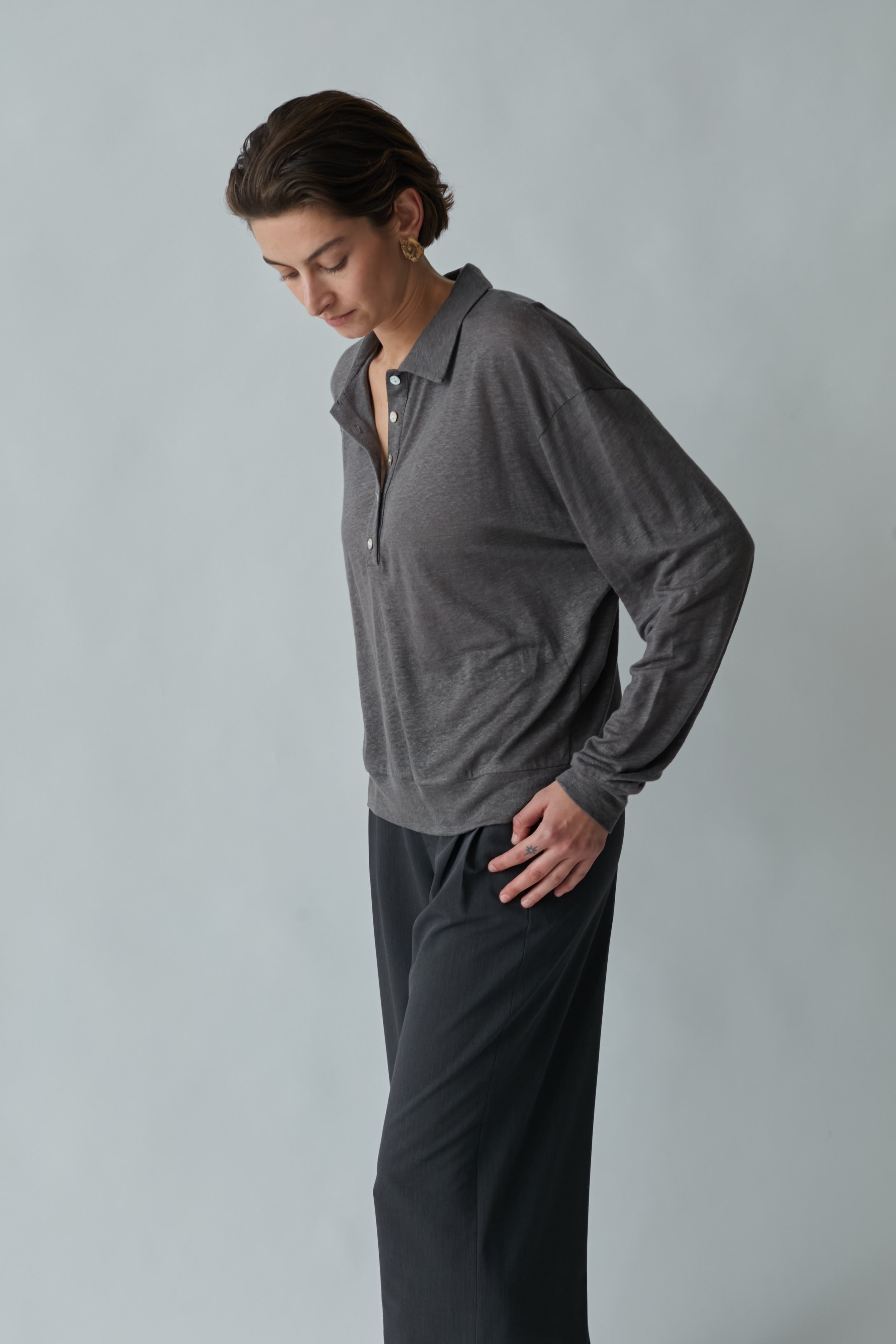 light linen sweat gray