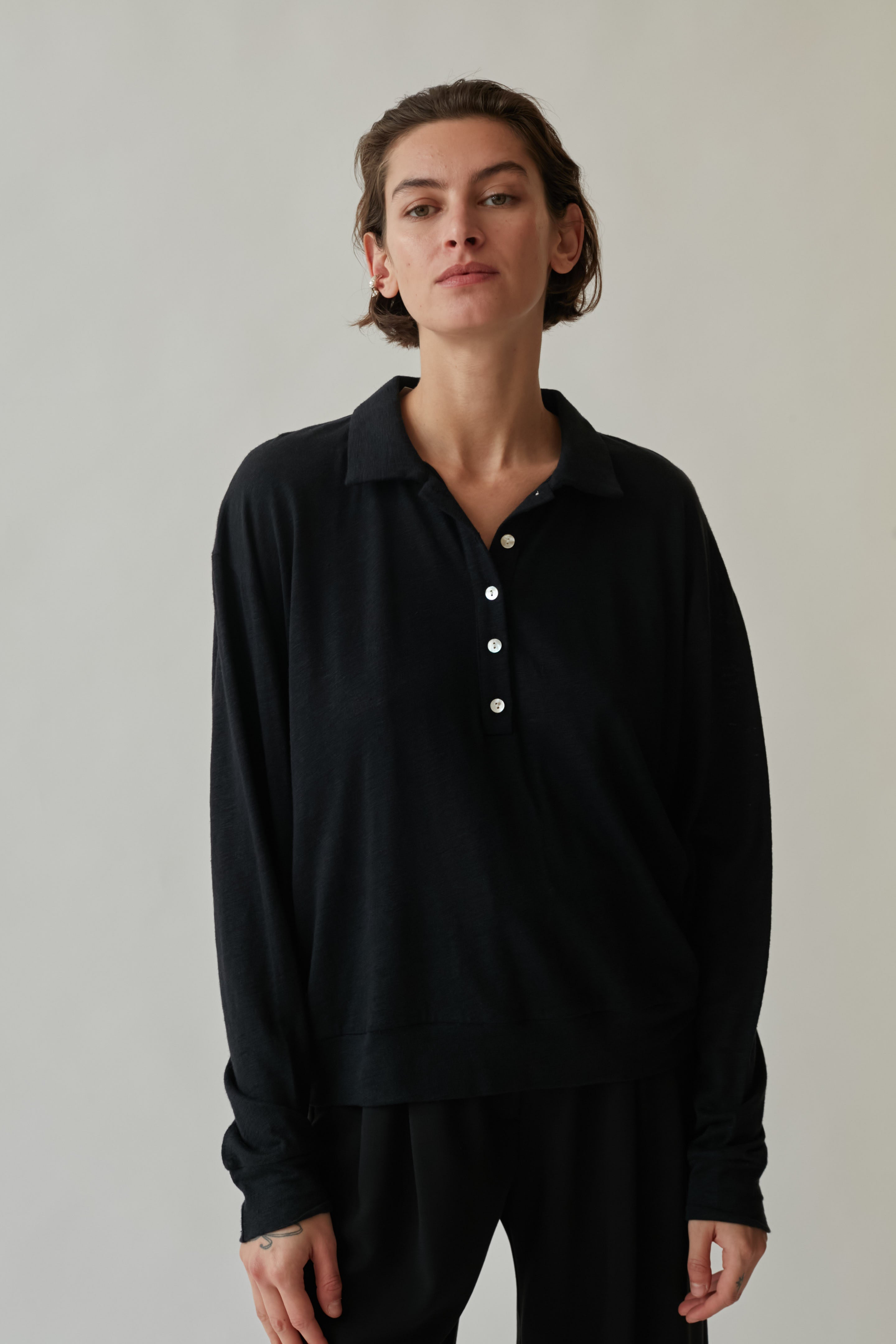 light linen sweat black