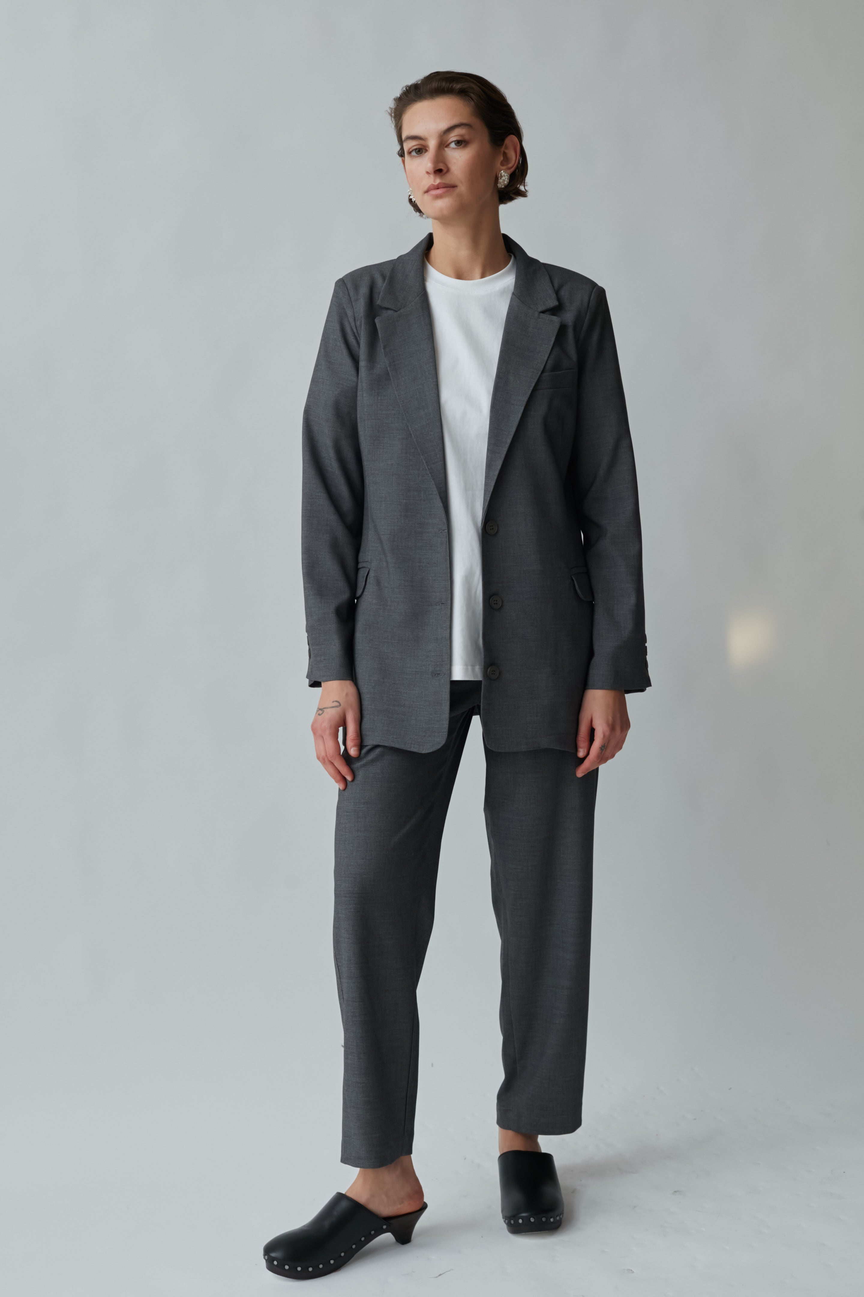 Bruno Fitted jacket gray