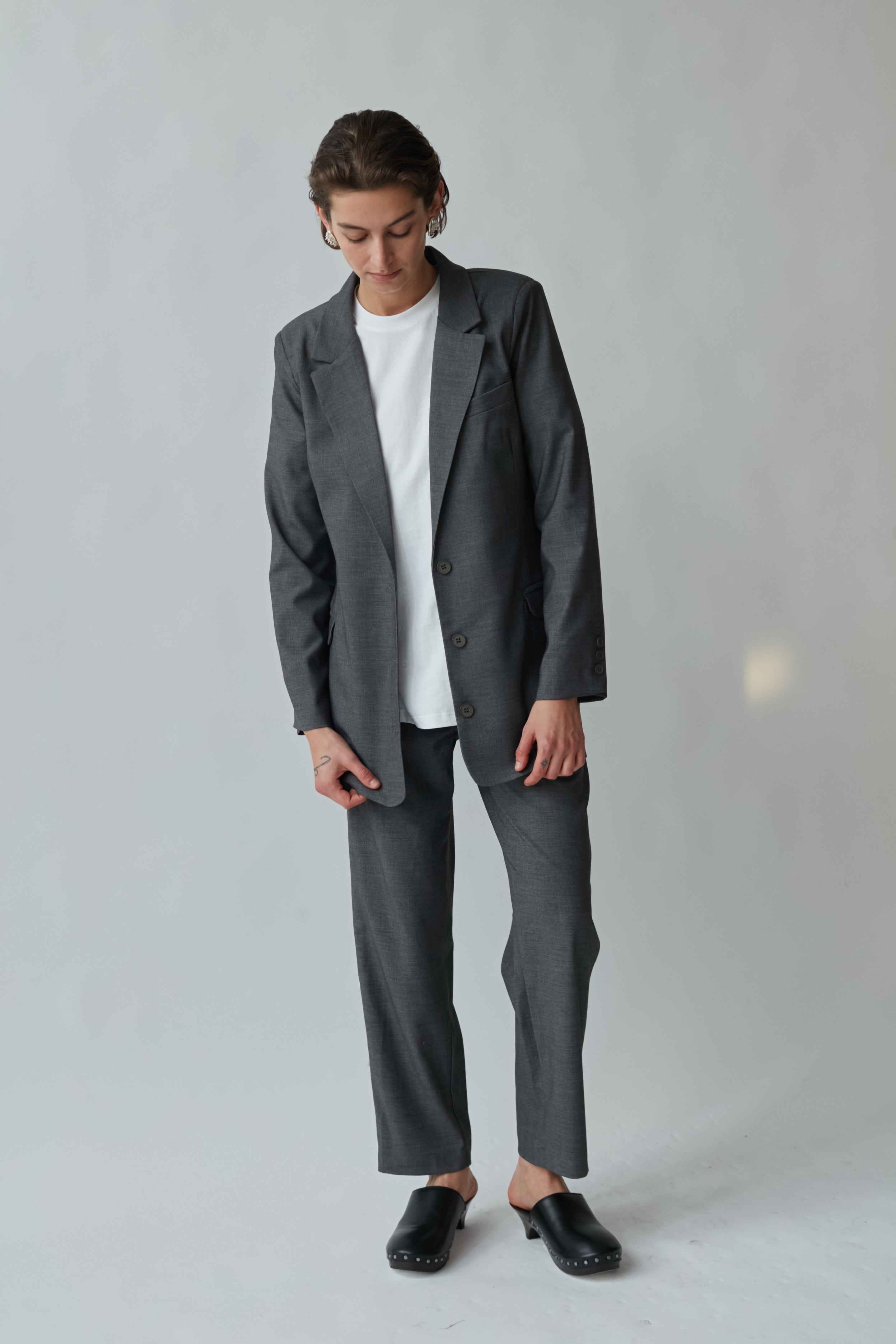 Bruno Fitted jacket gray