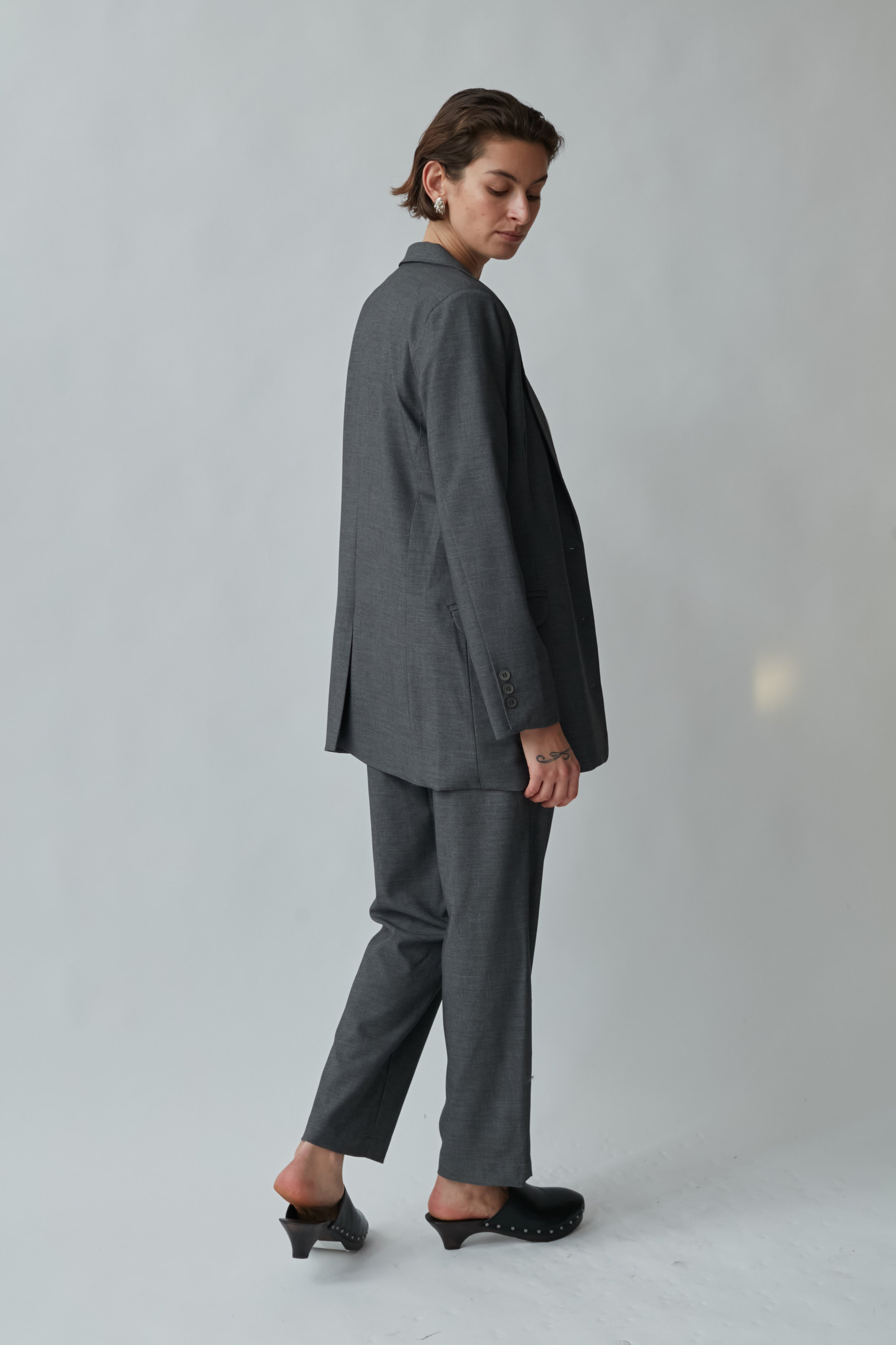 mid rise bruno pants gray