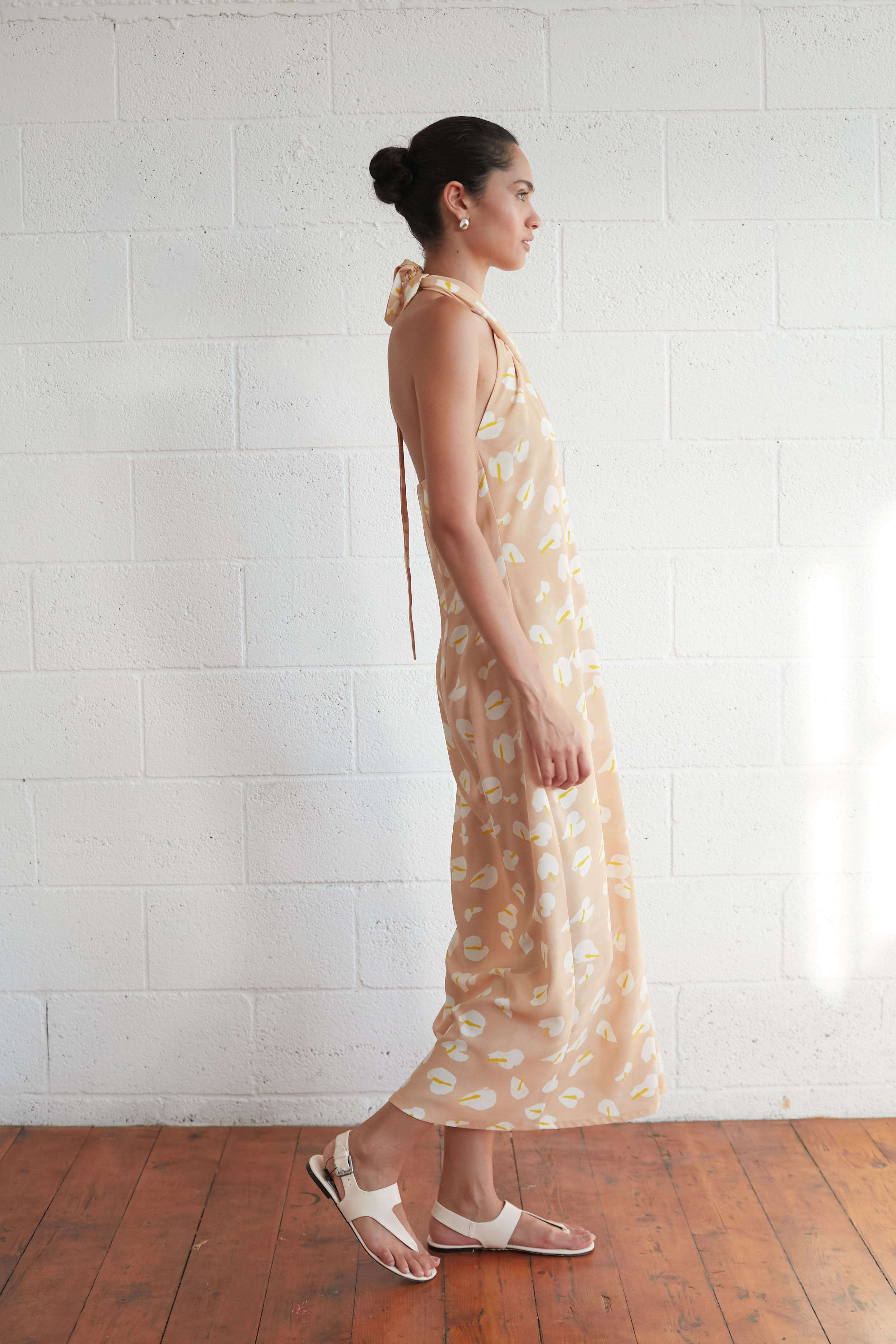 Lyra x dress printed Beige