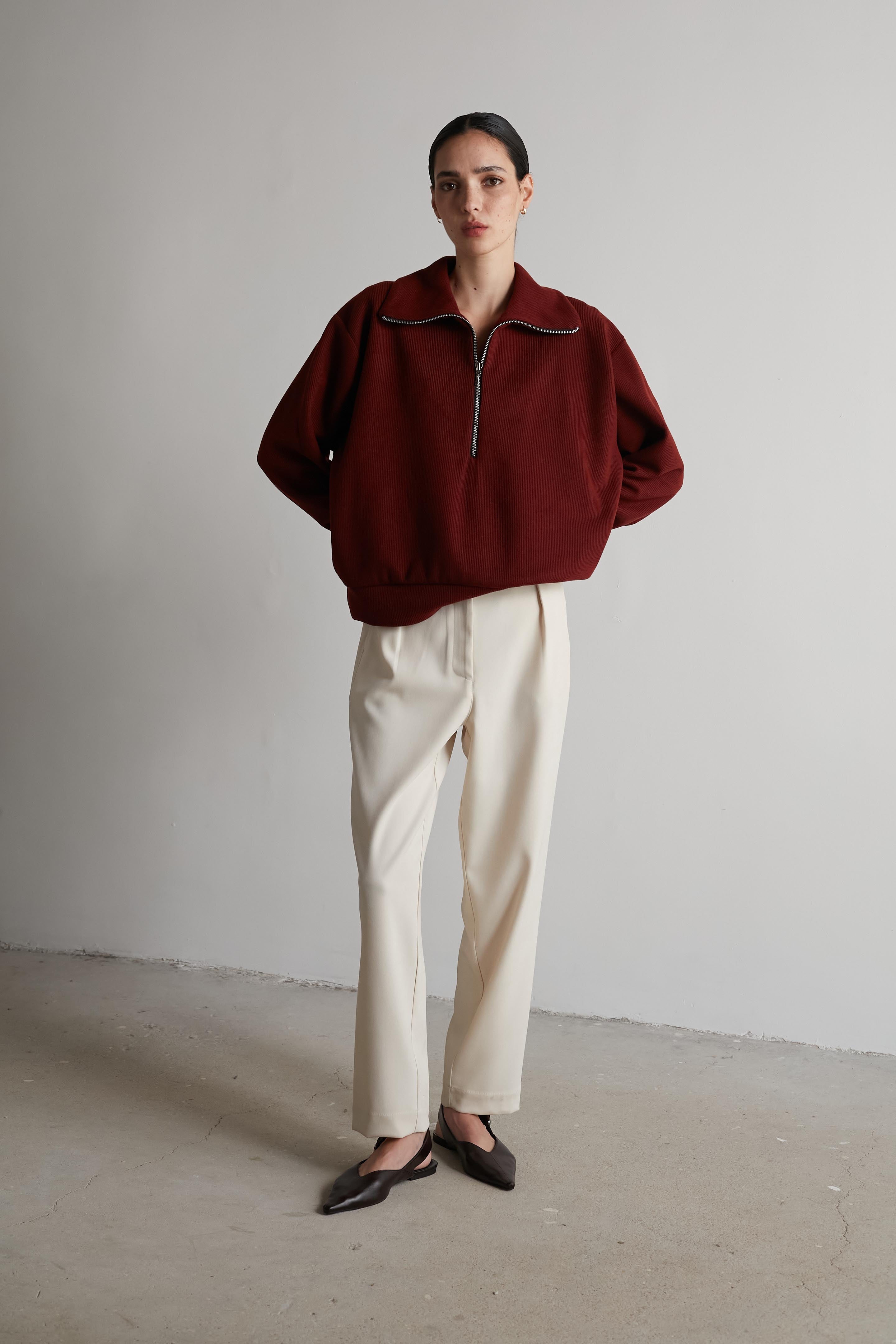 Long Bruno pants Vanilla