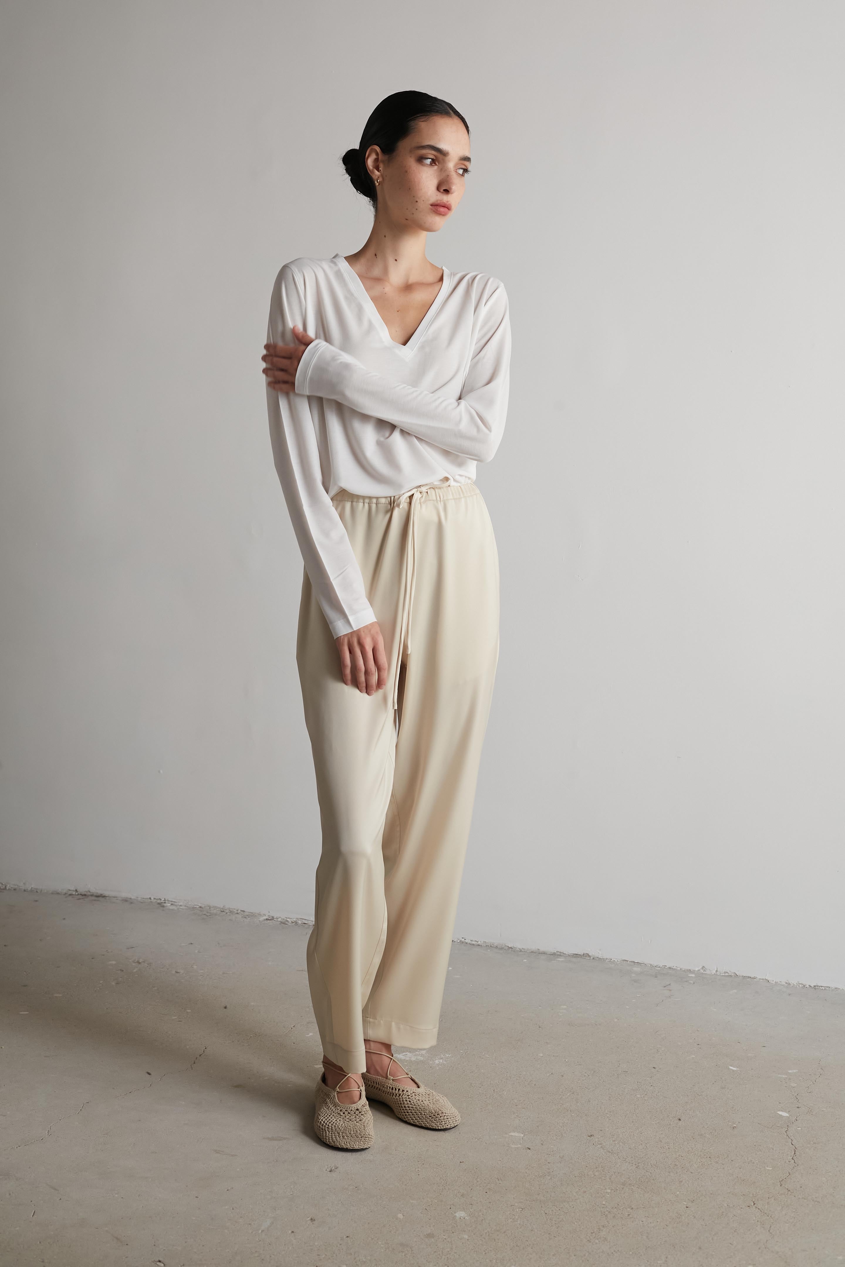 July pants Stone