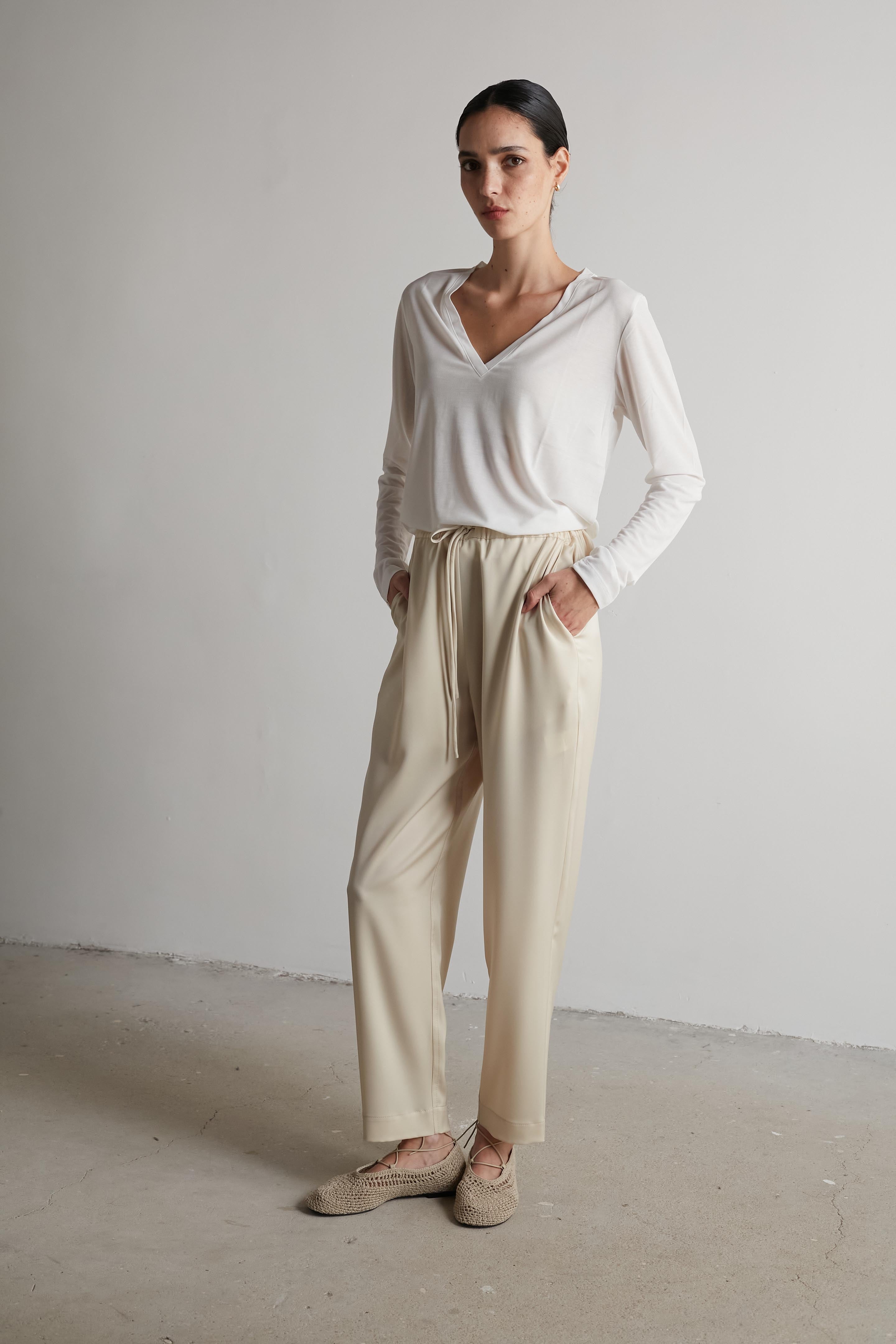 July pants Stone
