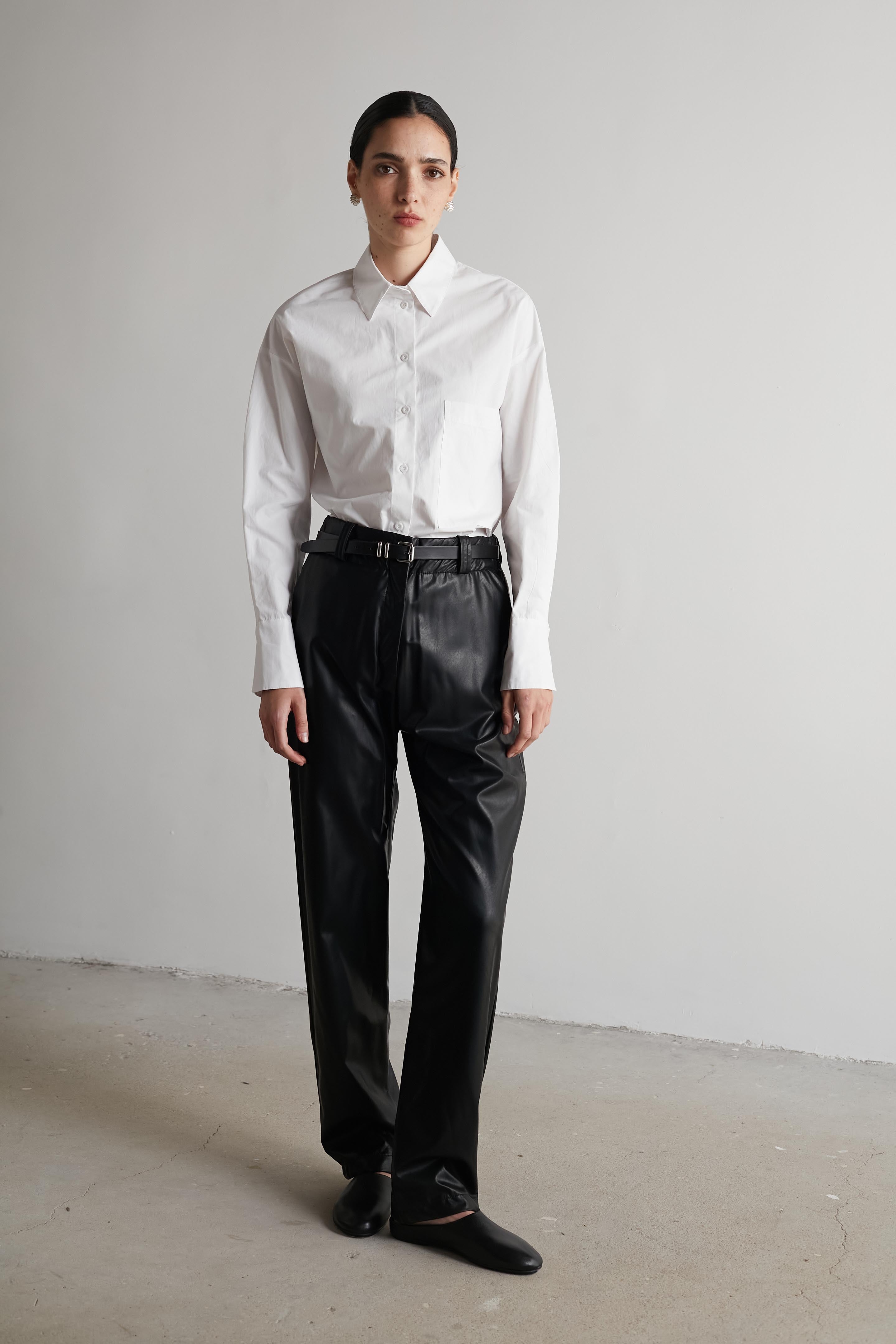 Vegan leather pants Black