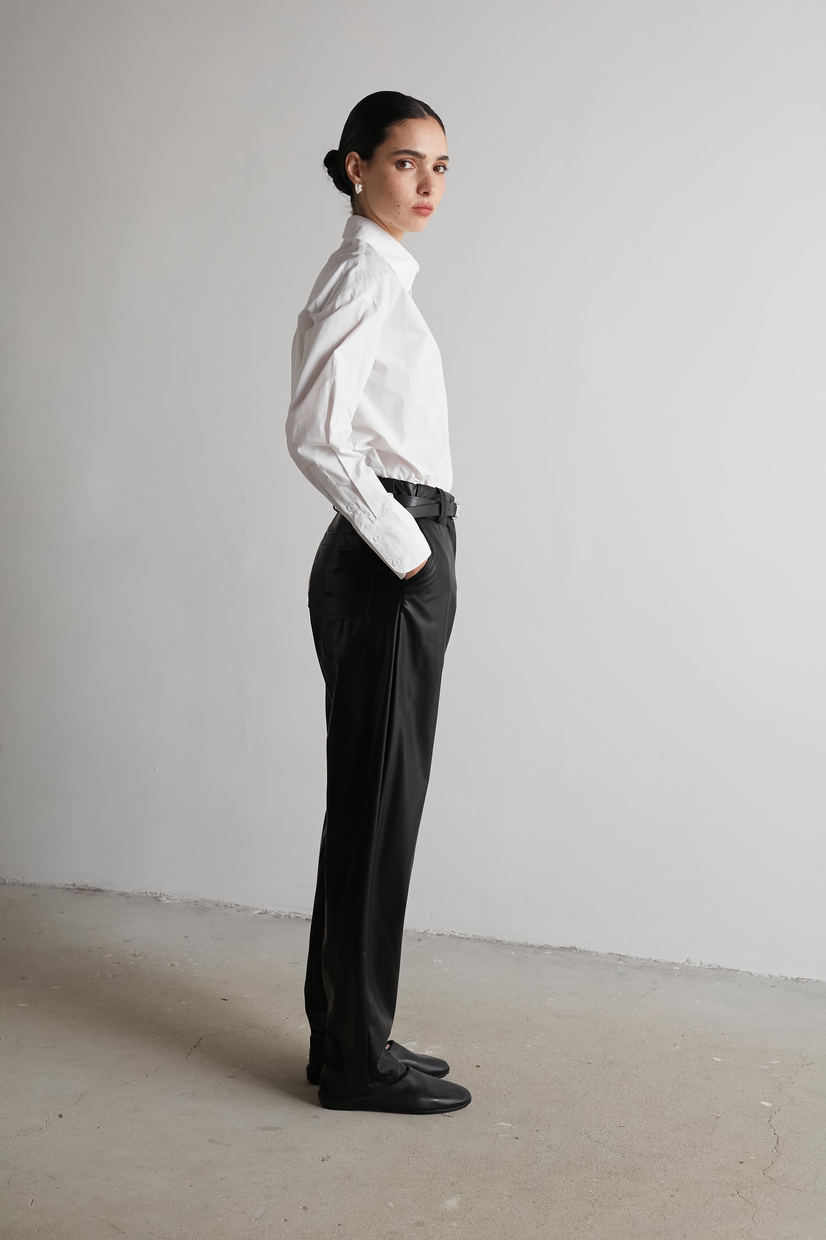 Vegan leather pants Black