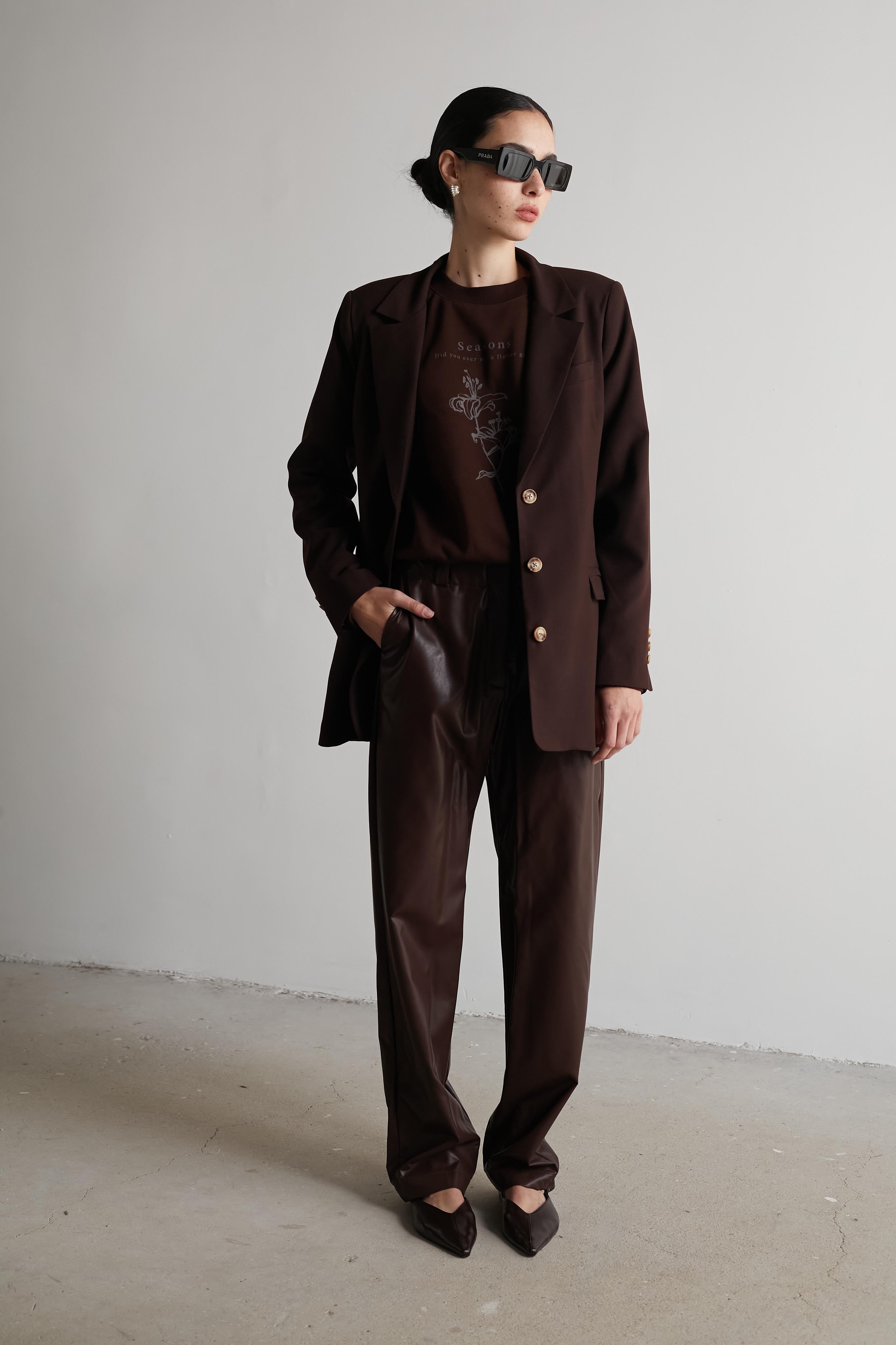Bruno Fitted jacket Cognac