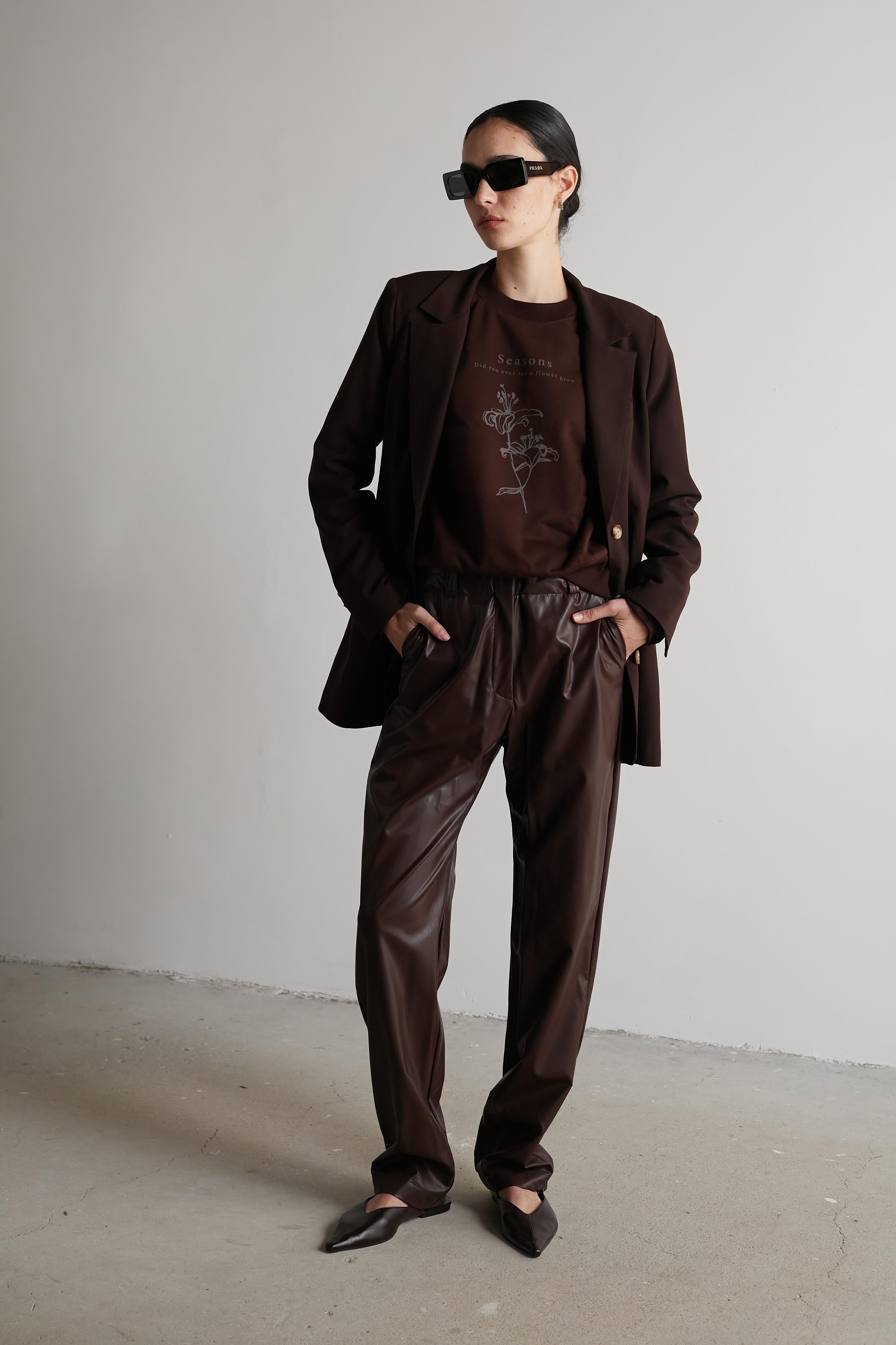 Bruno Fitted jacket Cognac