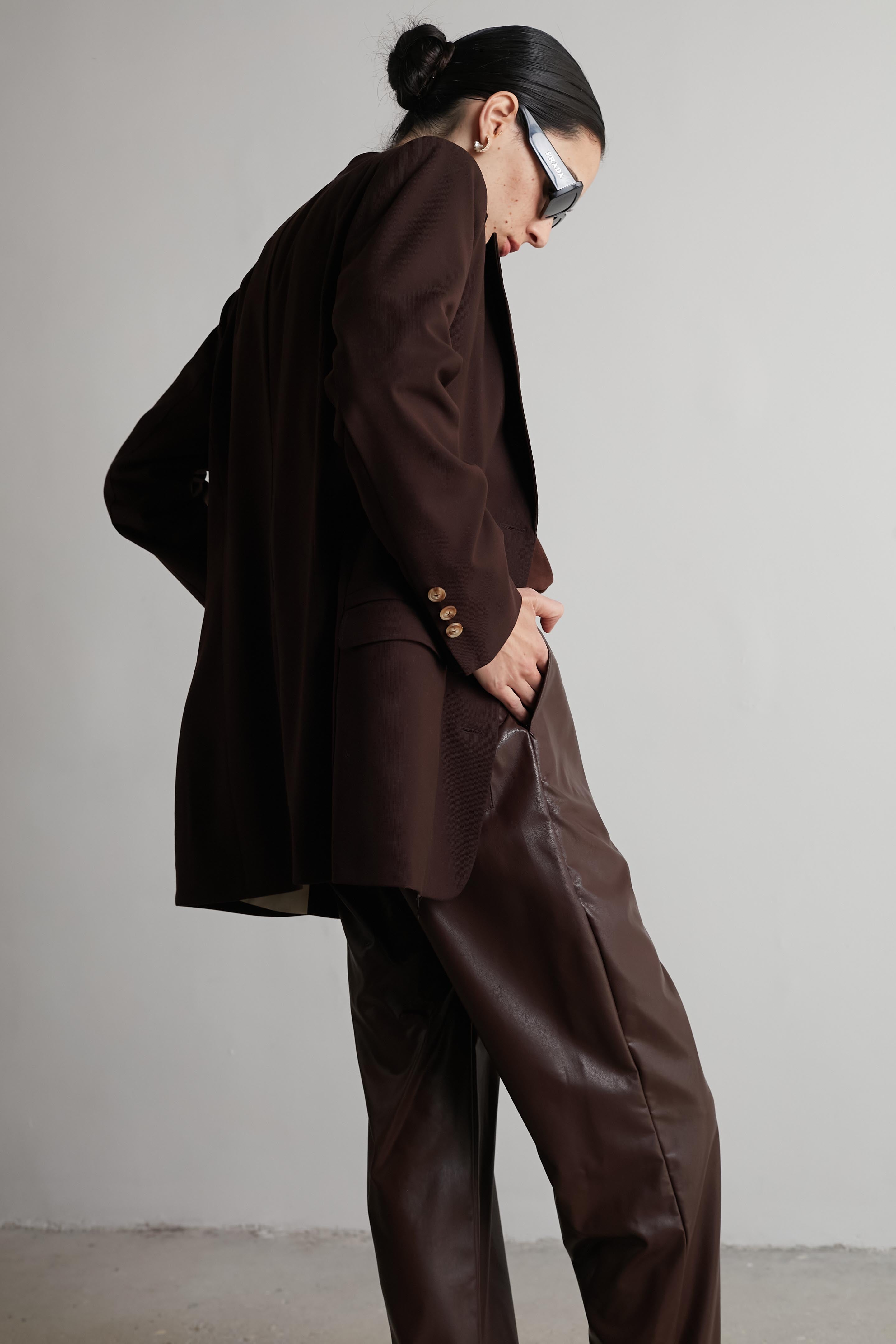 Bruno Fitted jacket Cognac