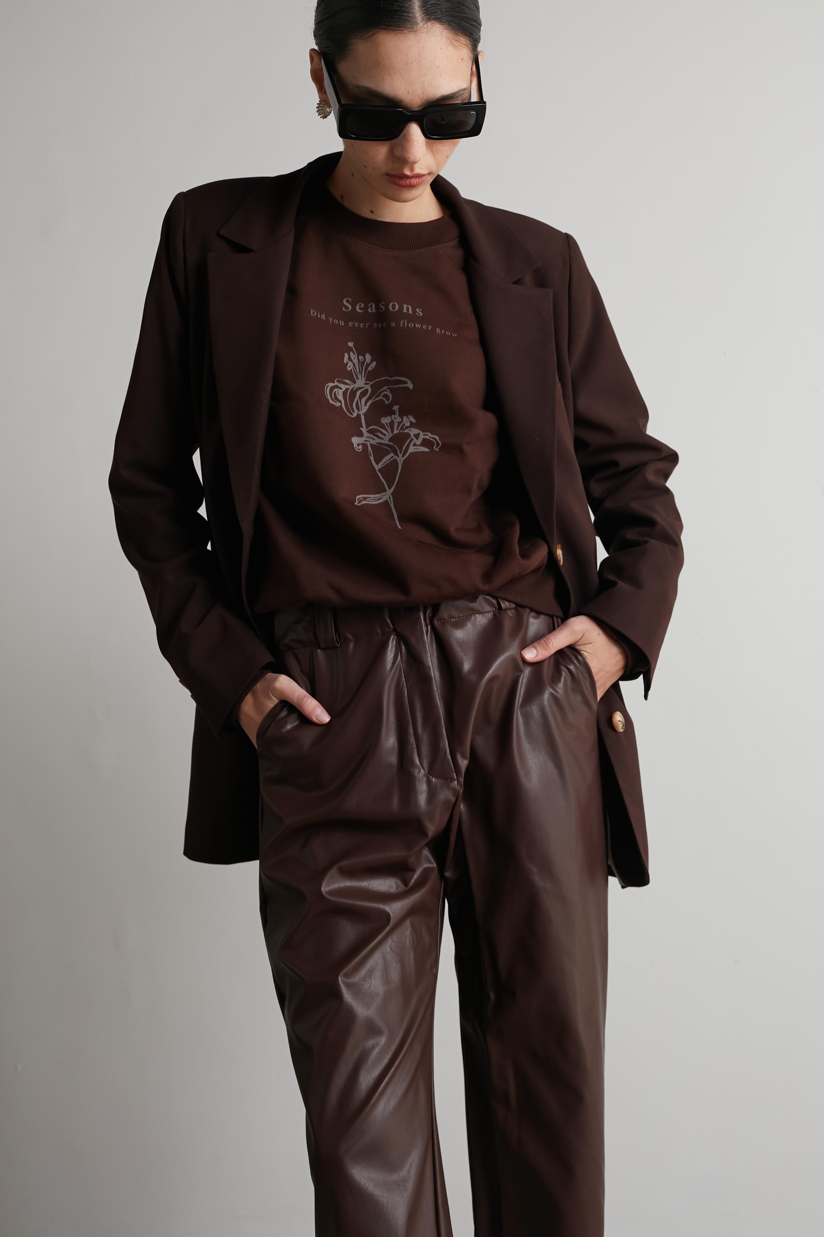 Bruno Fitted jacket Cognac