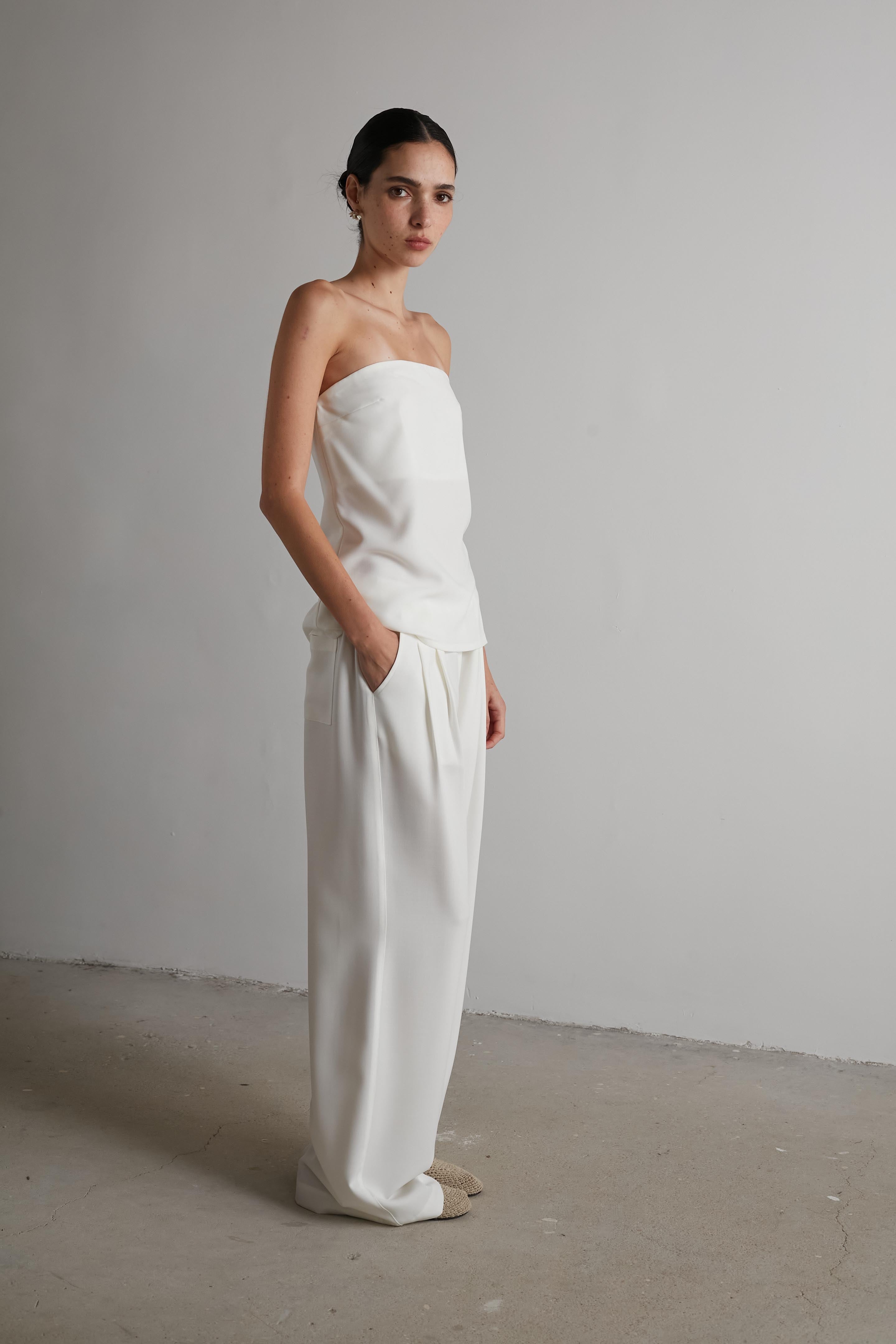 Lyra pants white