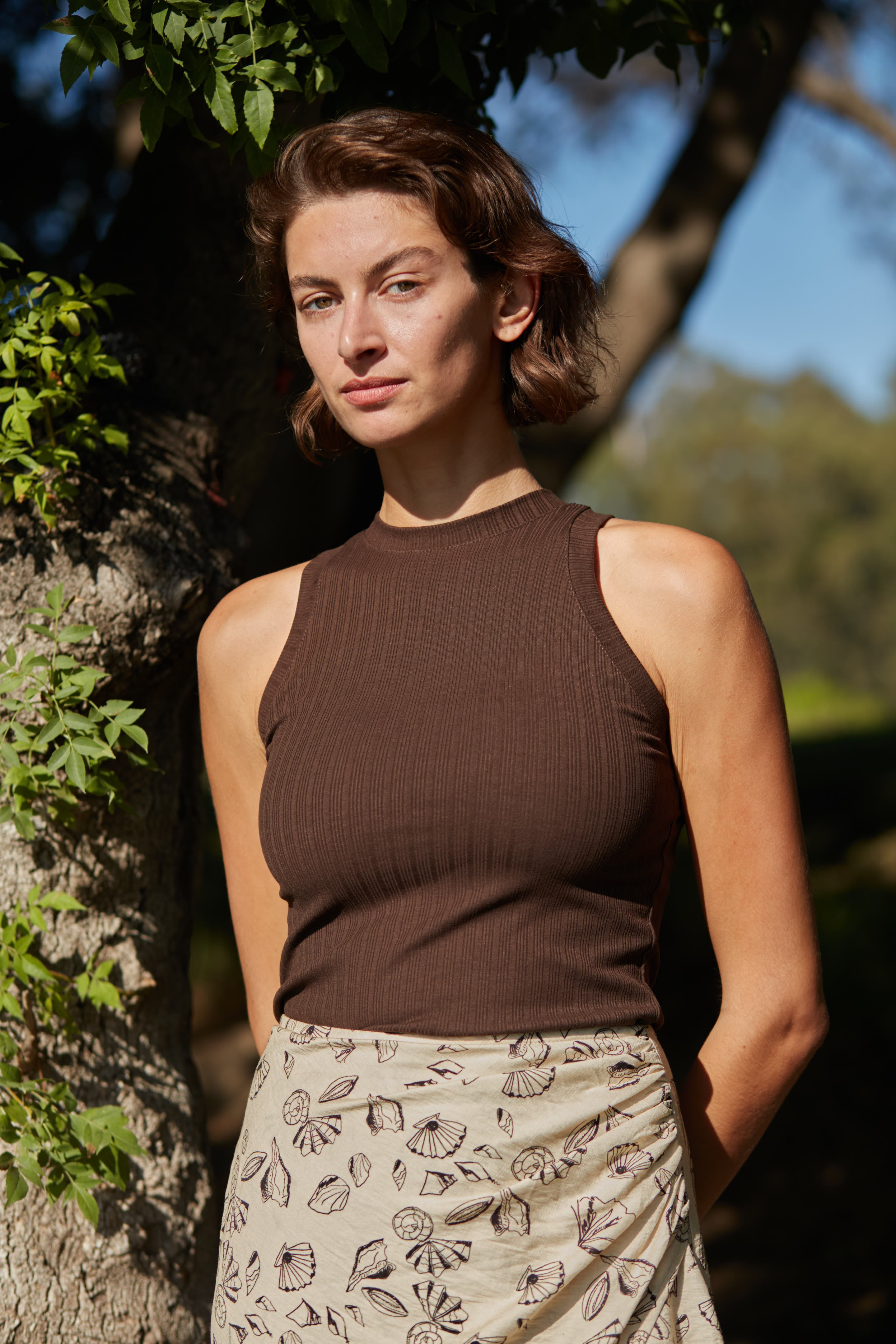 Racer top chocolate
