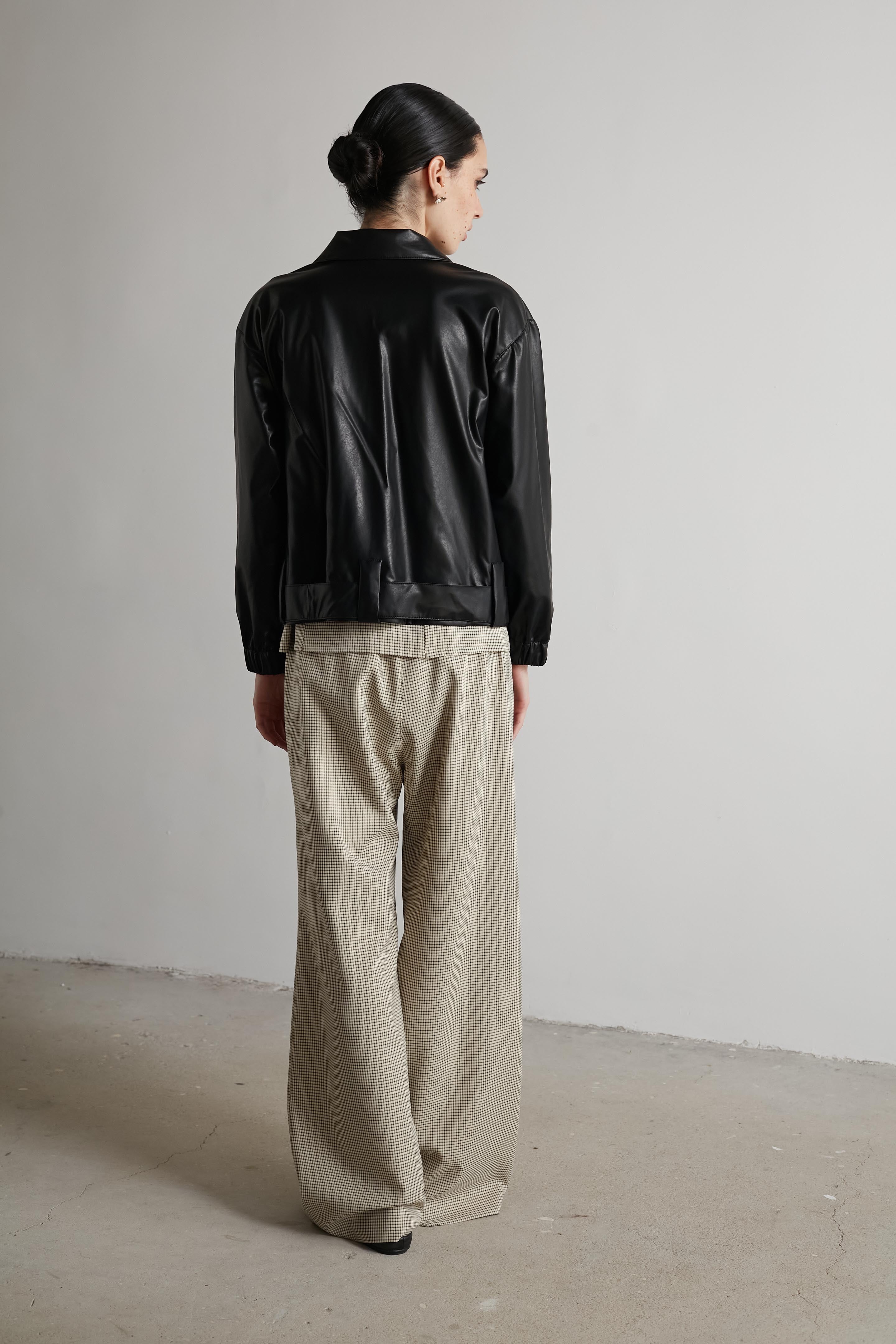 Vegan leather jacket Black