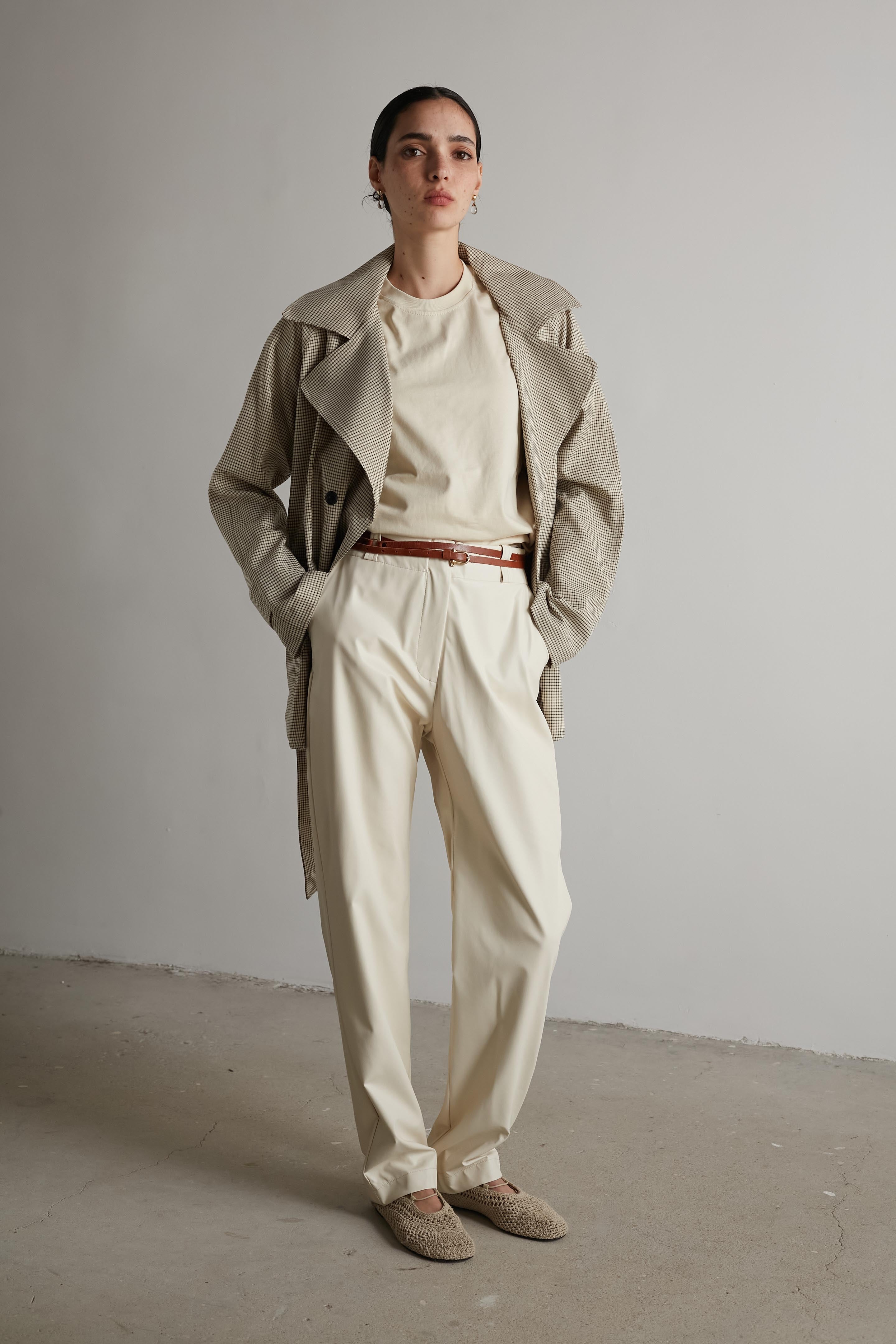 Vegan leather pants Vanilla