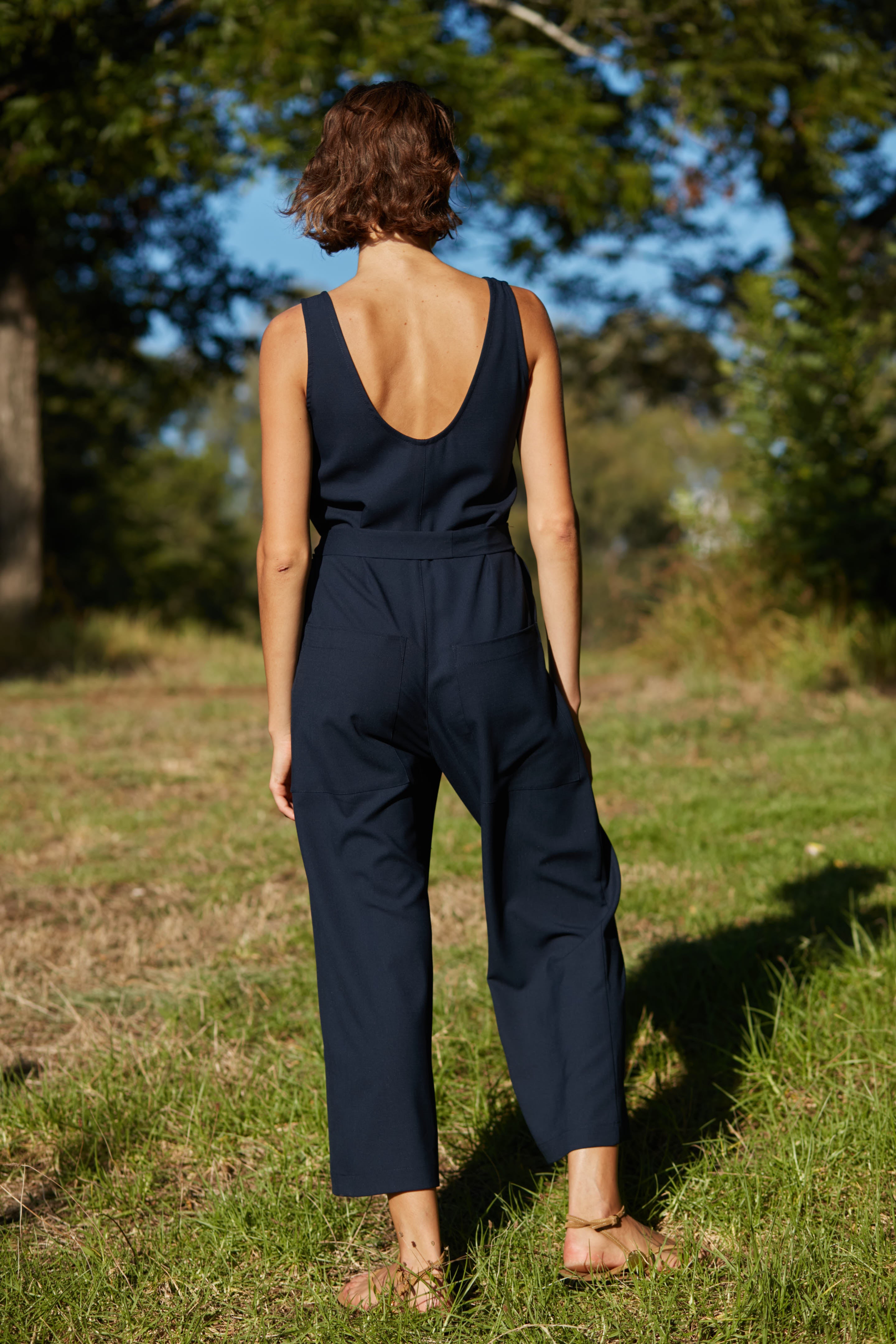hot long jumpsuit Navy