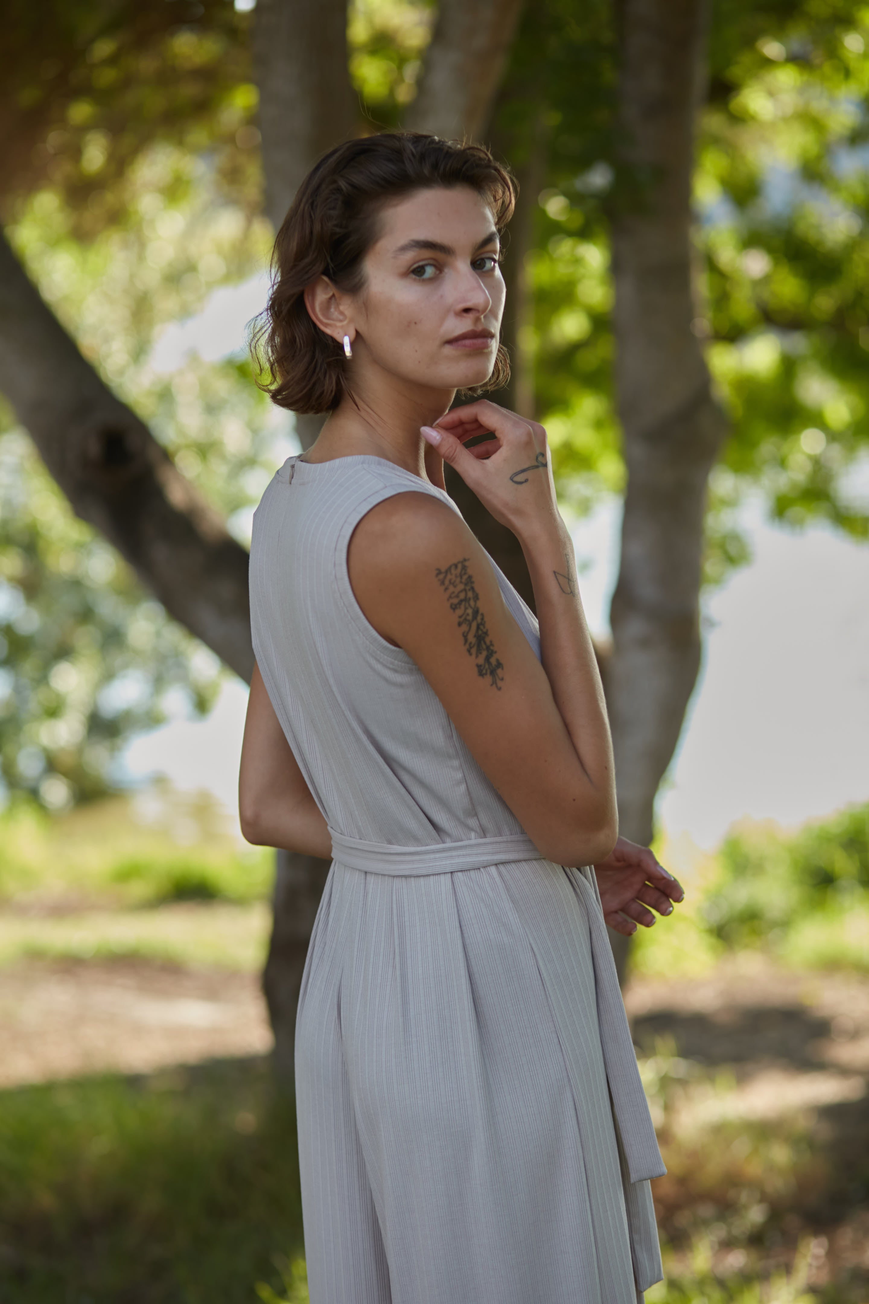 festival jumpsuit beige
