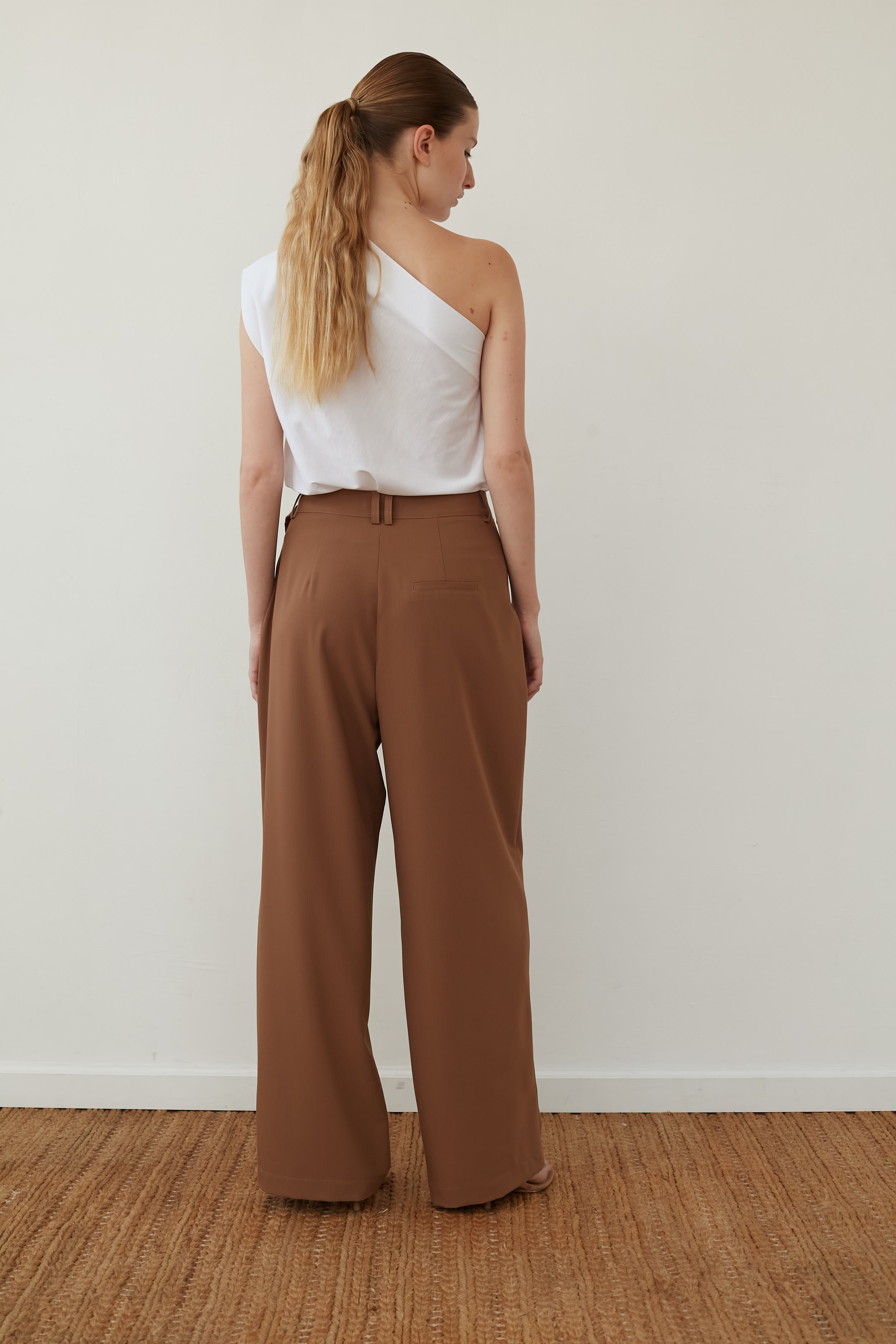 wrap pants coffee