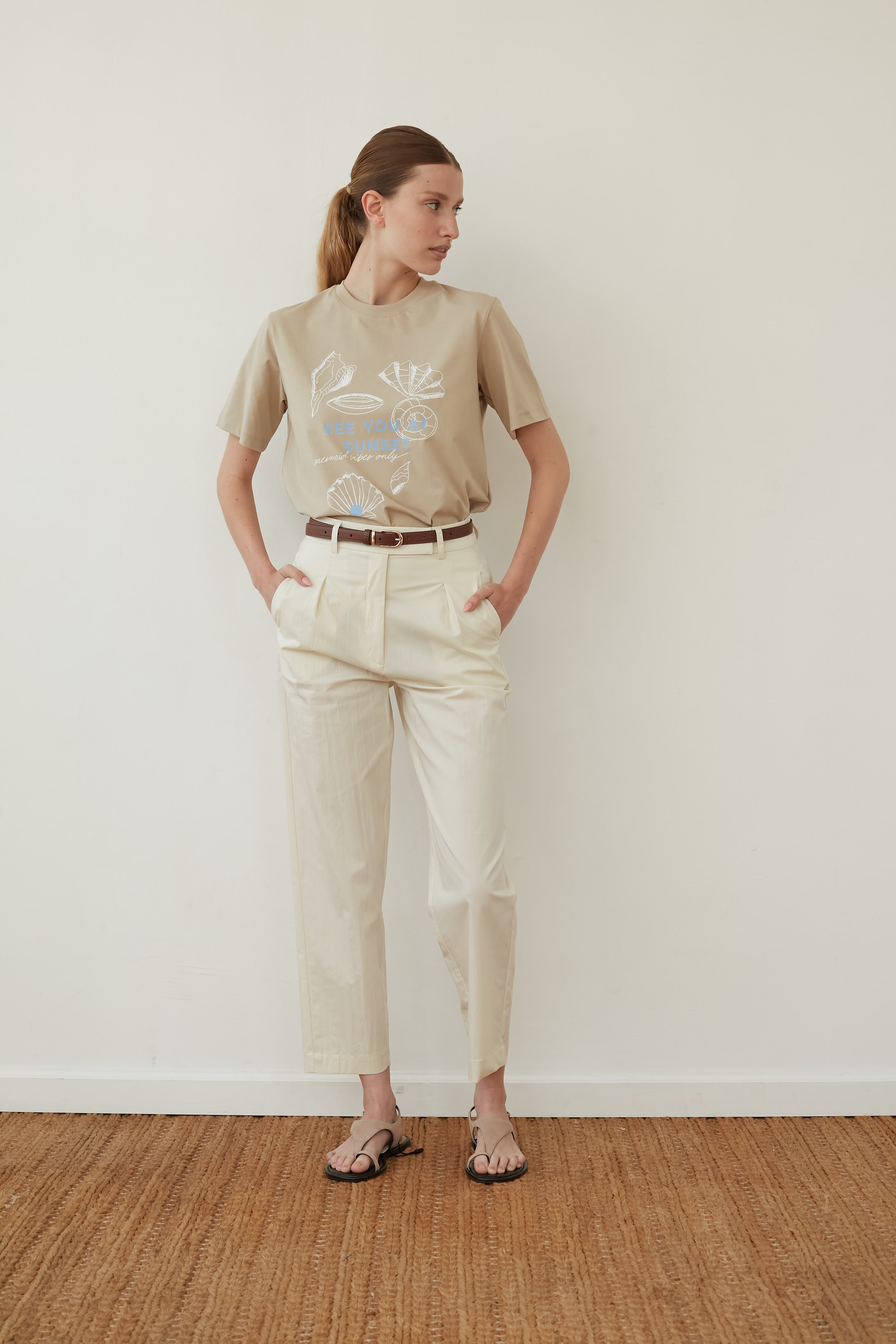 printed t shirt sand