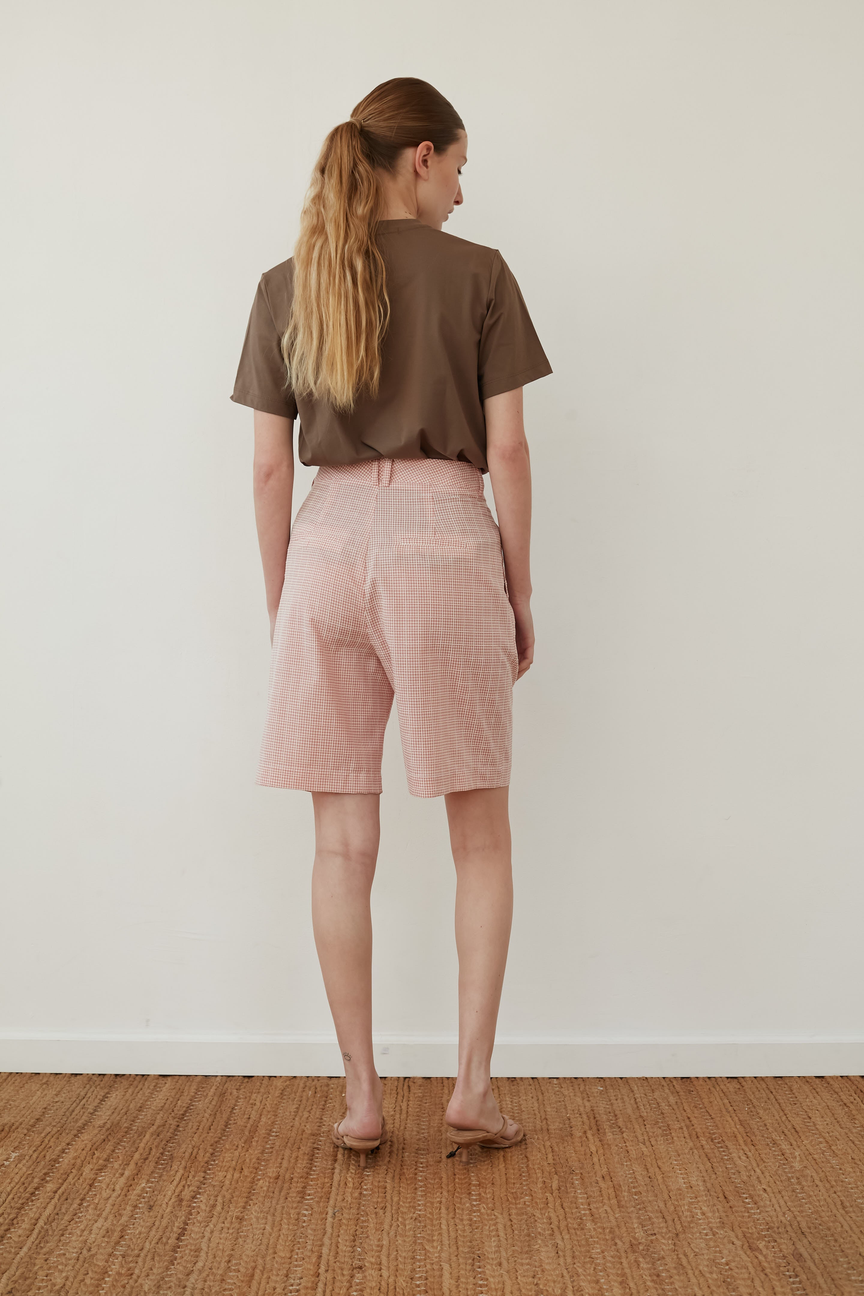 Bruno bermuda pink plaid