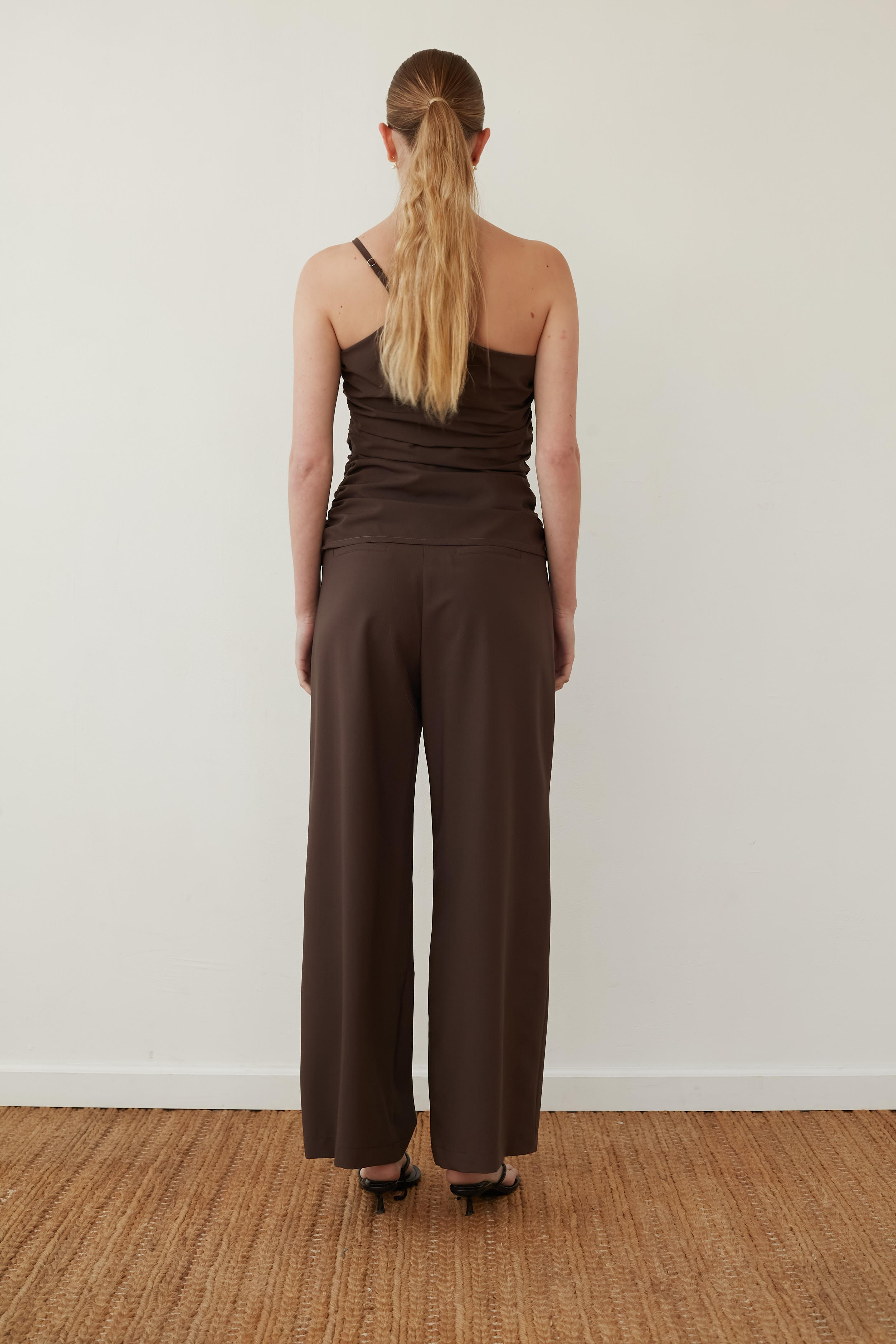 Wide bruno pants chocolate