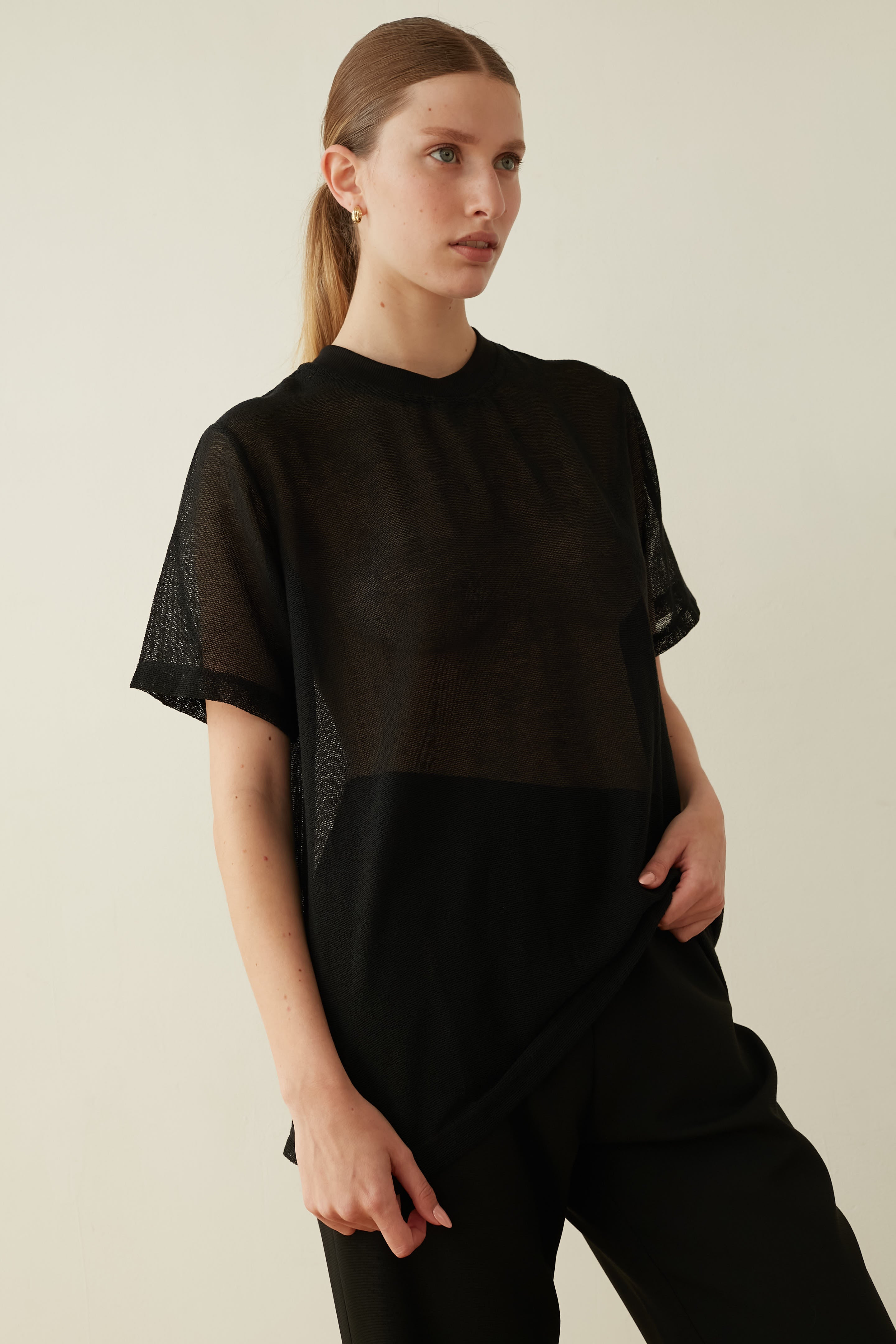 net t shirt black