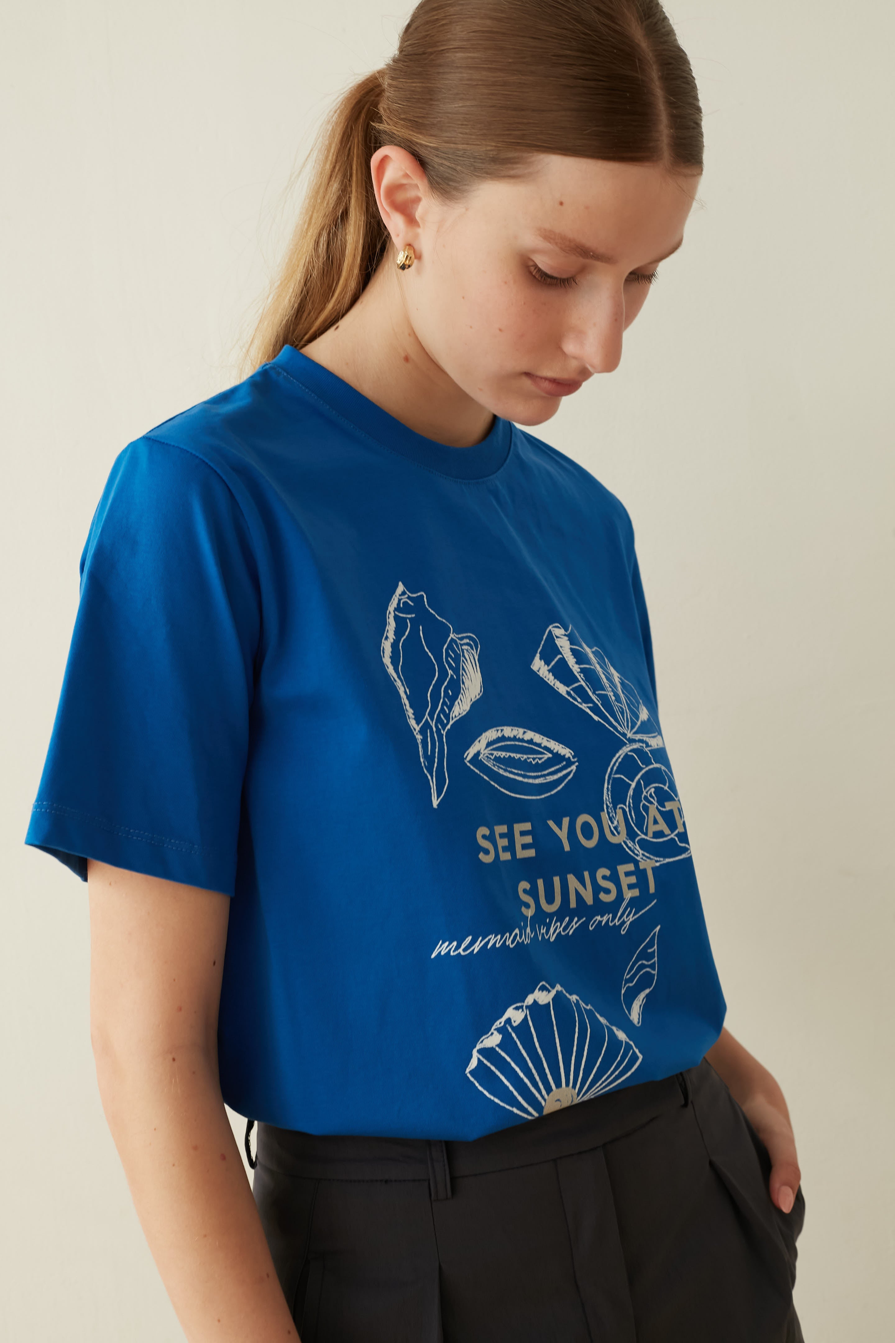 printed t shirt Royal