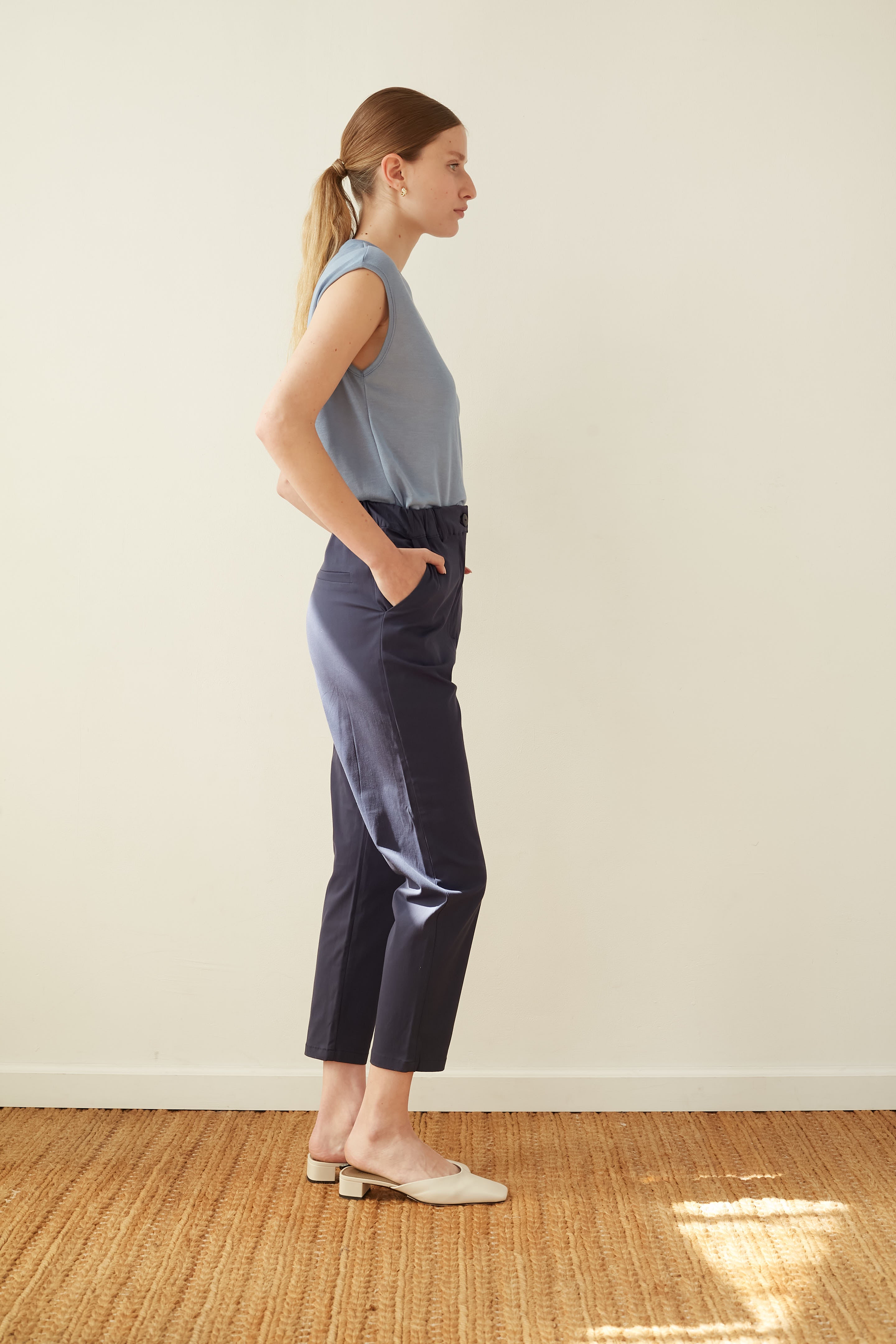 poppy pants navy