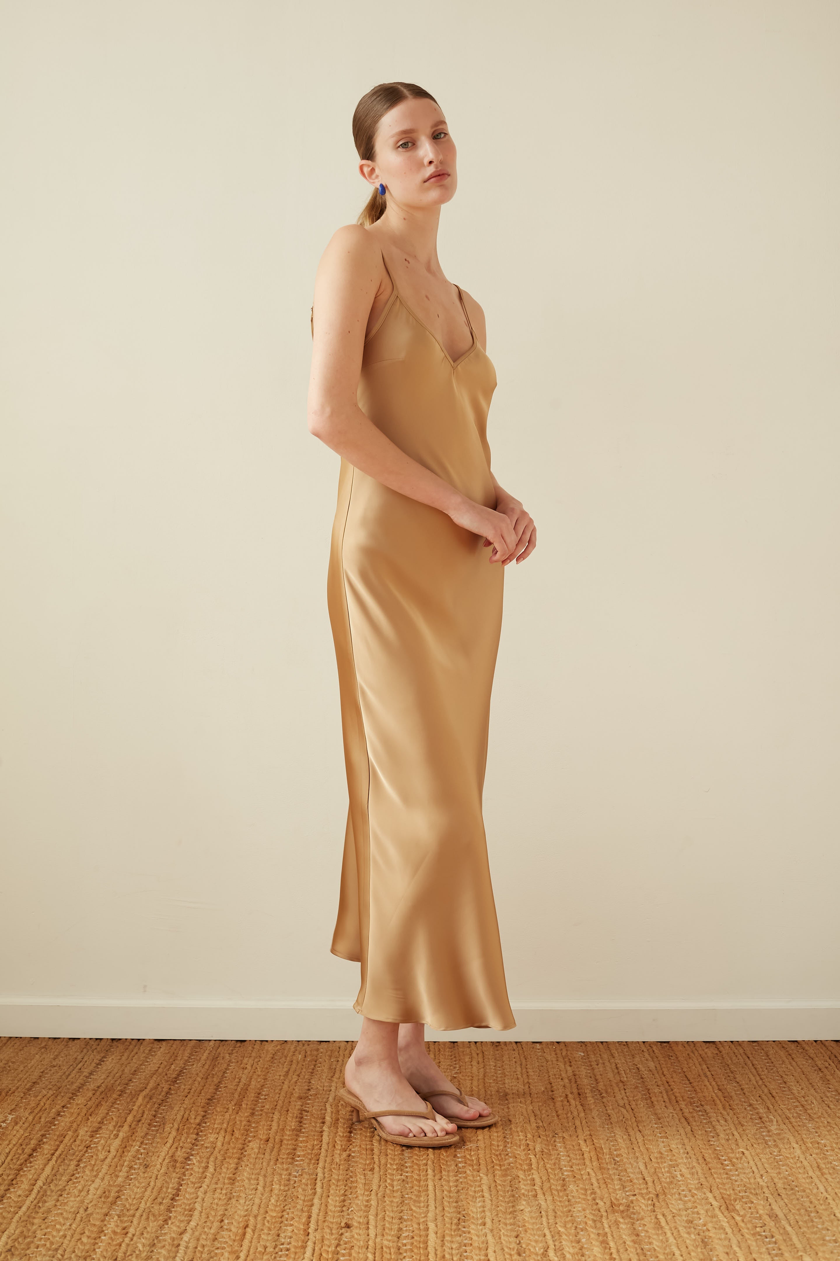 July dress gold