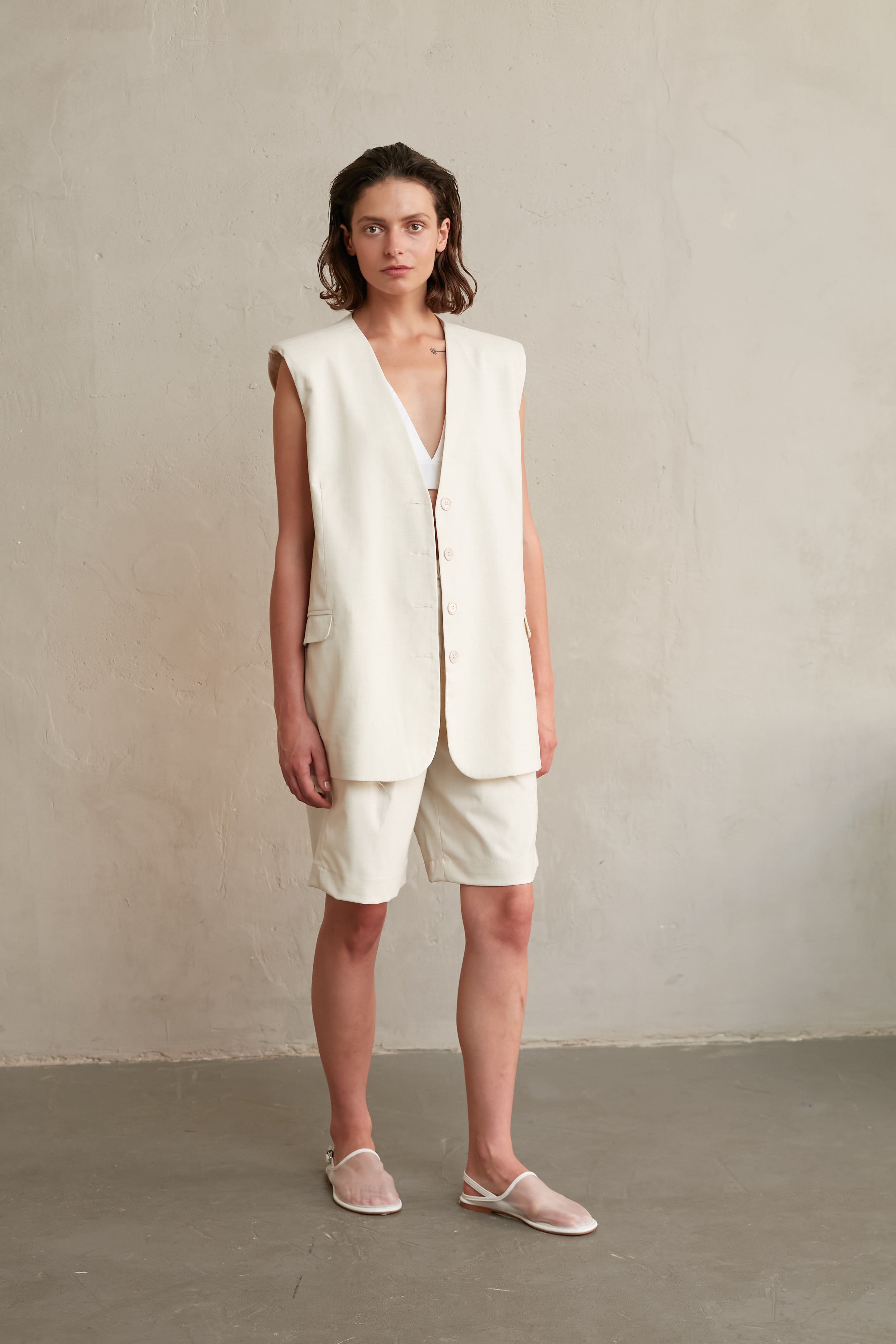 Bruno bermuda short Beige
