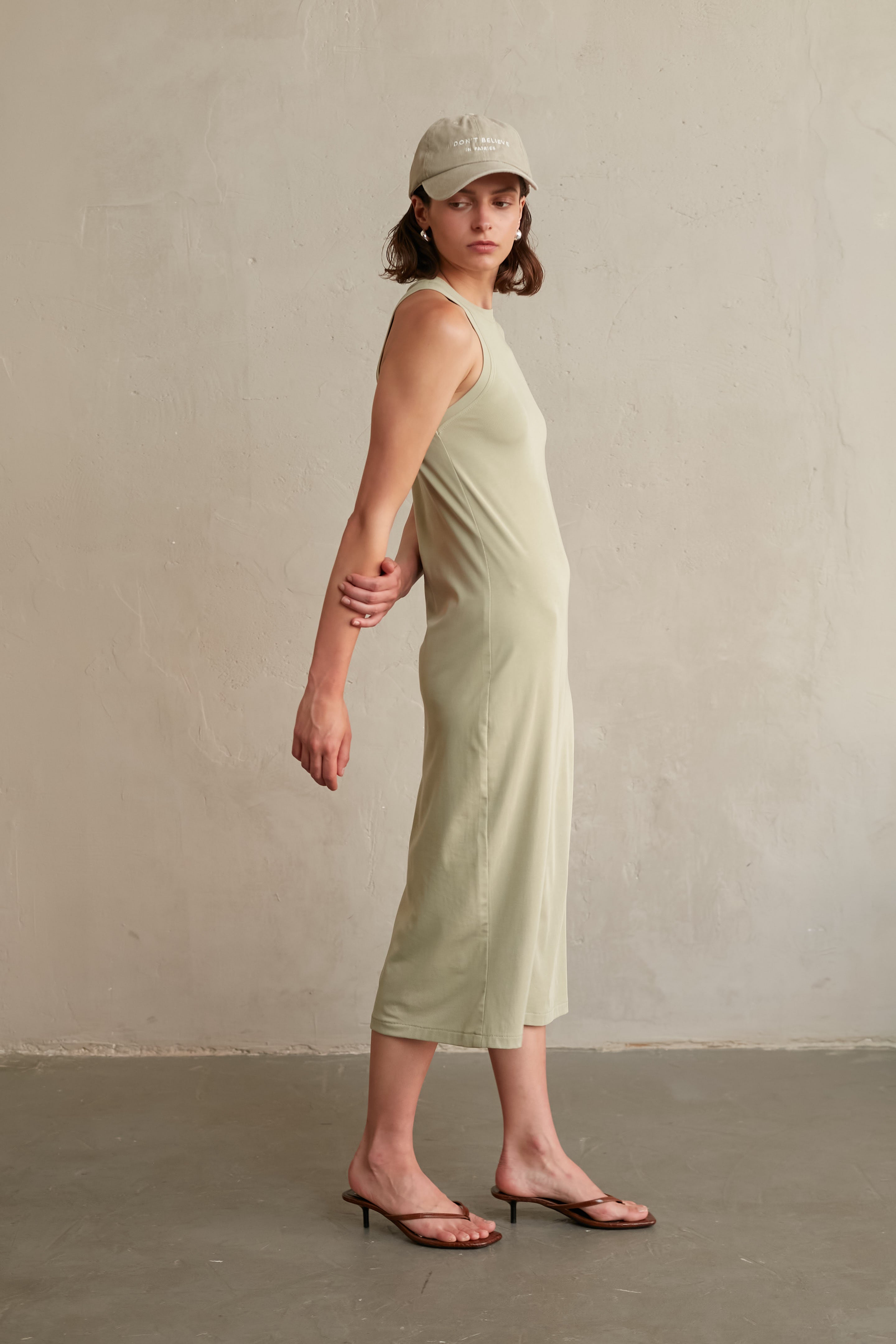 Racer dress Pistachio
