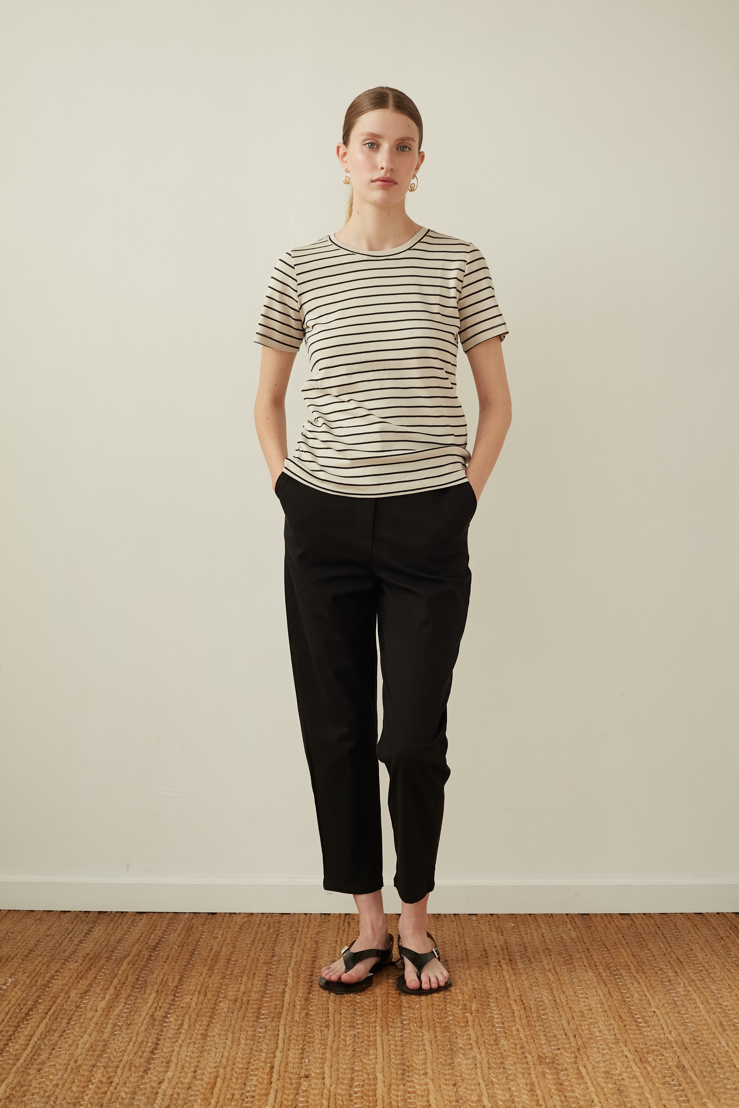 poppy pants black