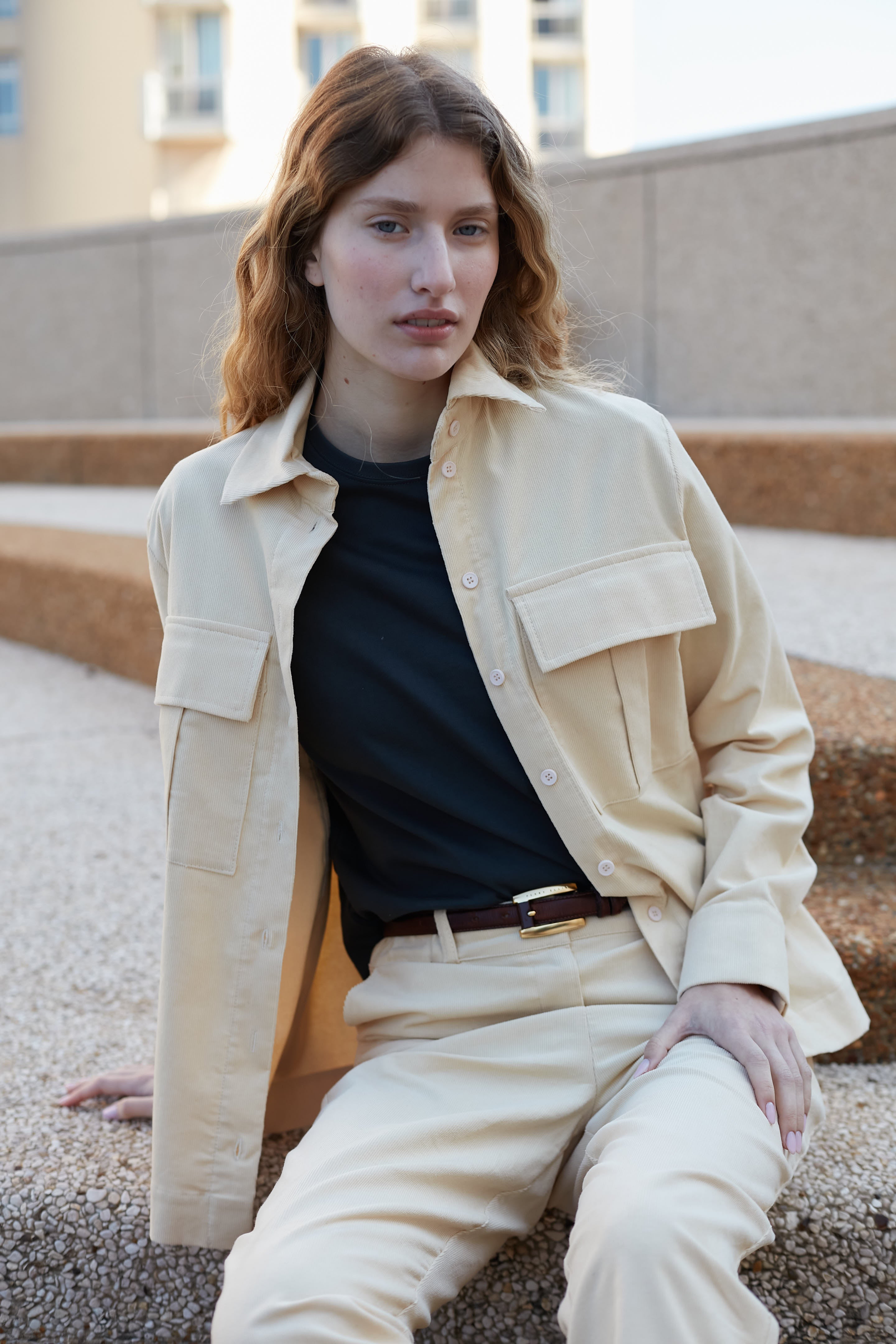 poppy top curduroy Vanilla