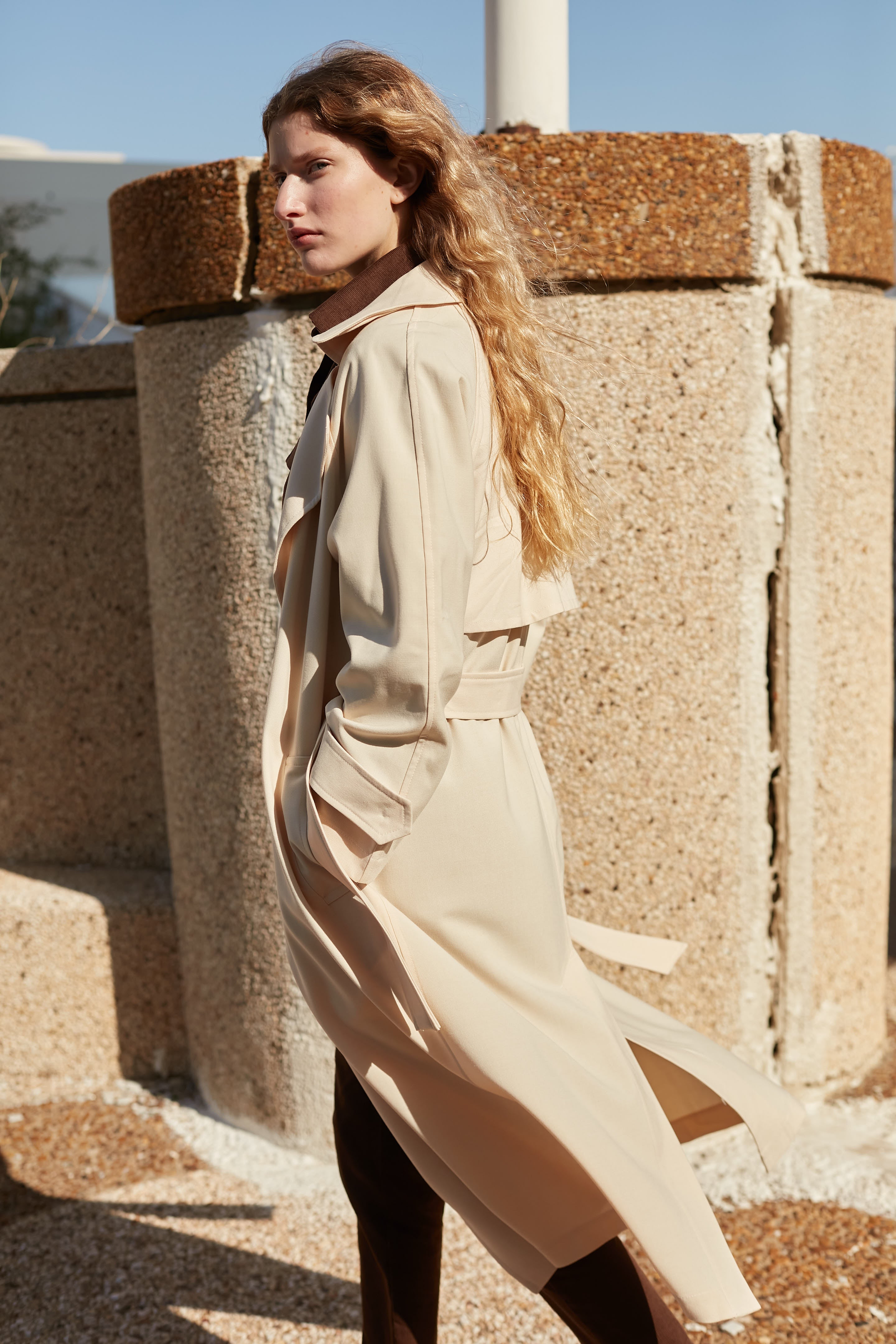 wind w trench coat Vanilla
