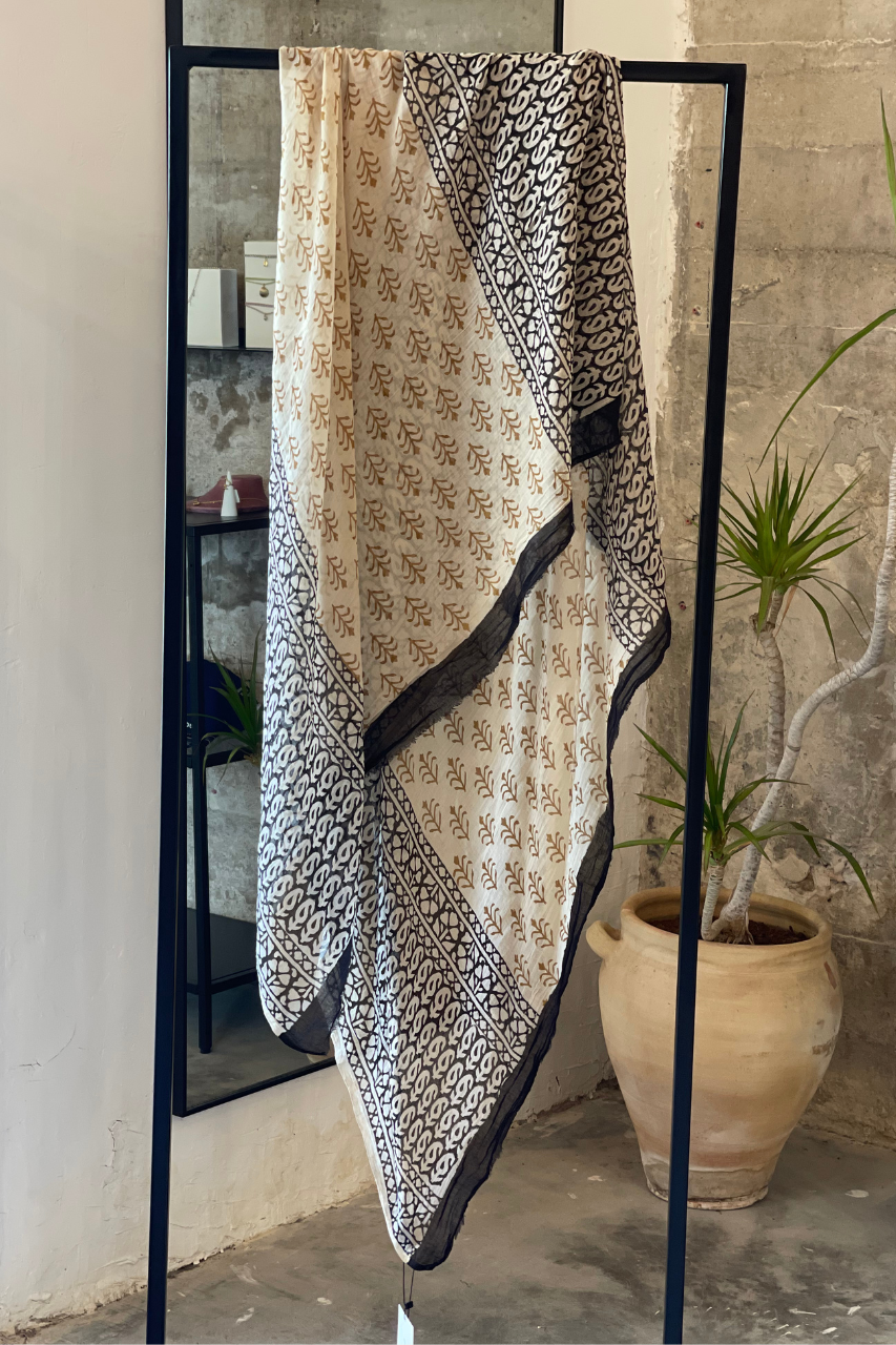 printed Sarong mustard