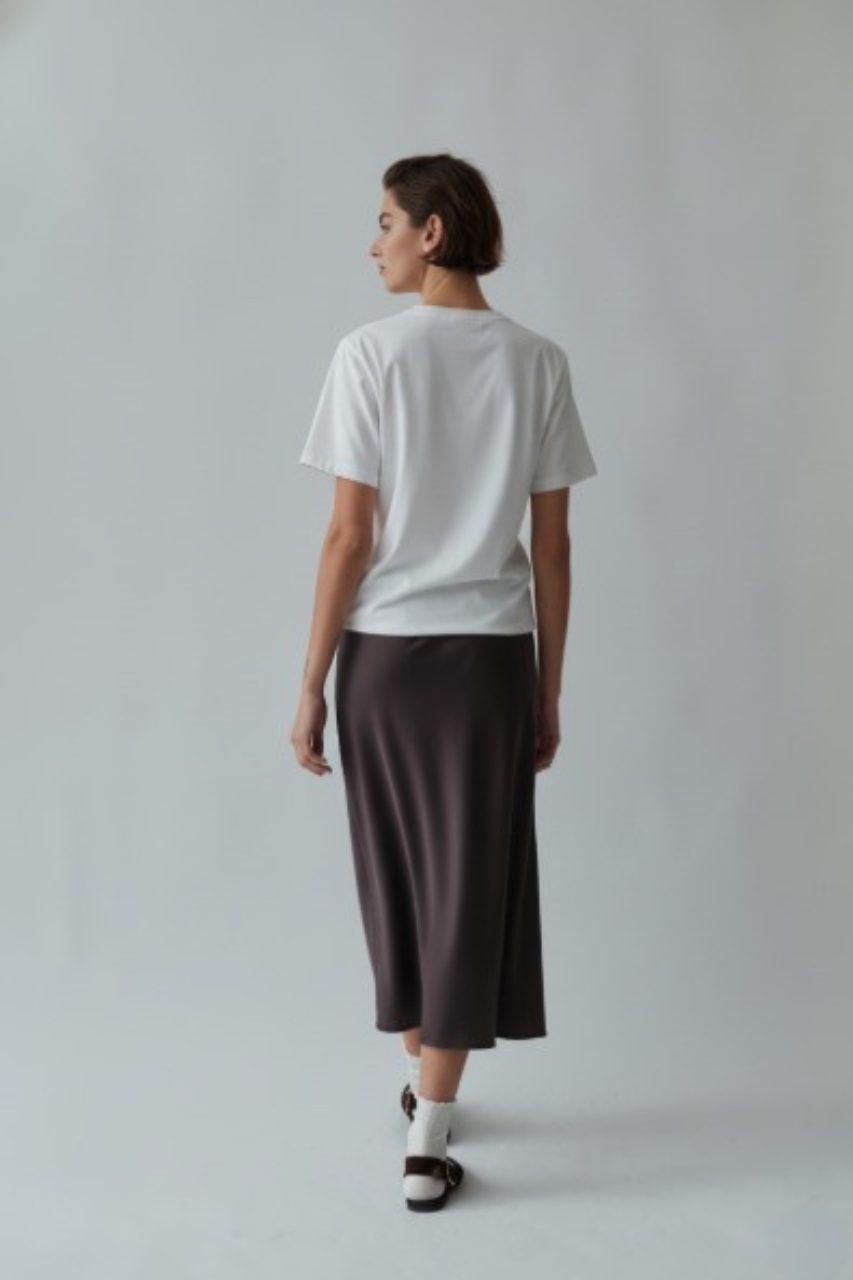 leo wide skirt chocolate