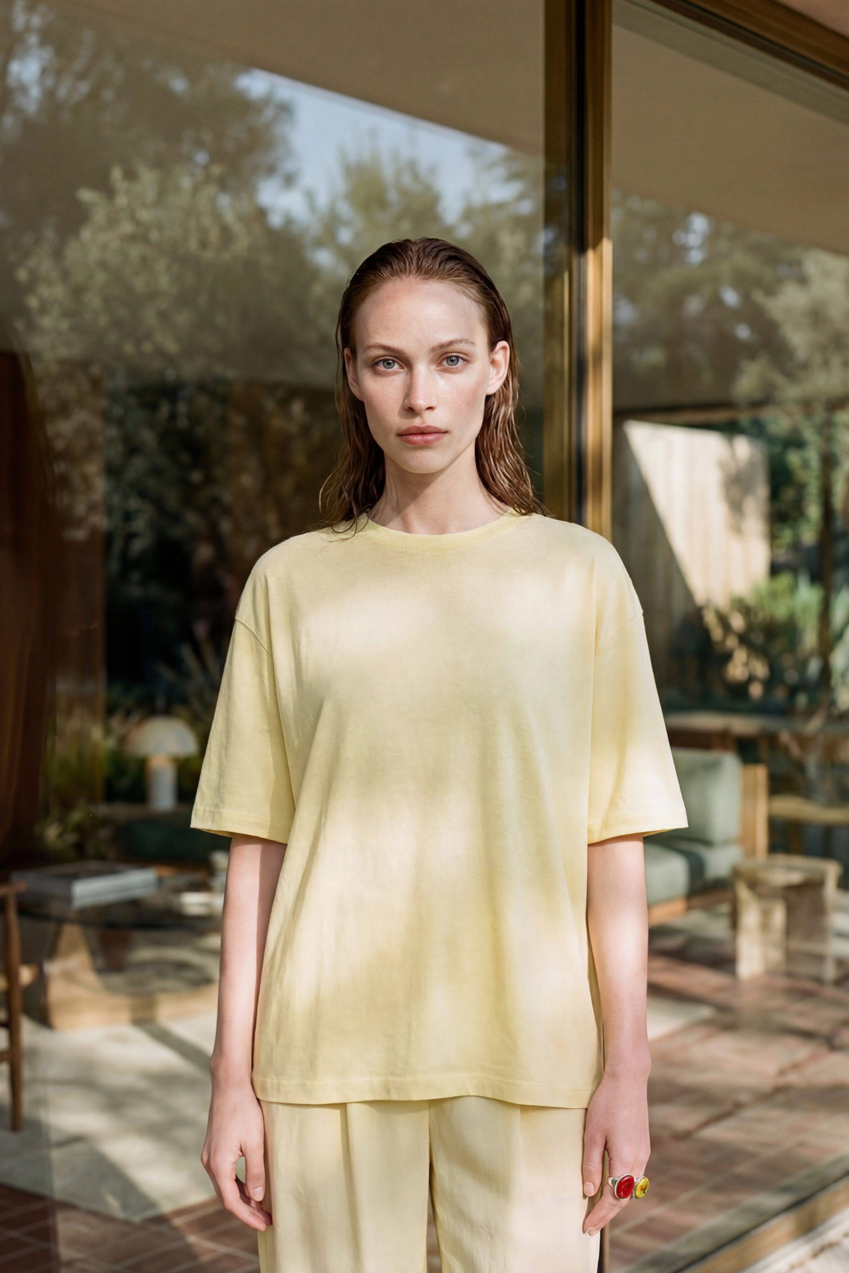 oversize t shirt yellow