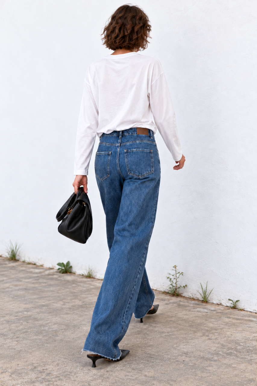 long Basic T white