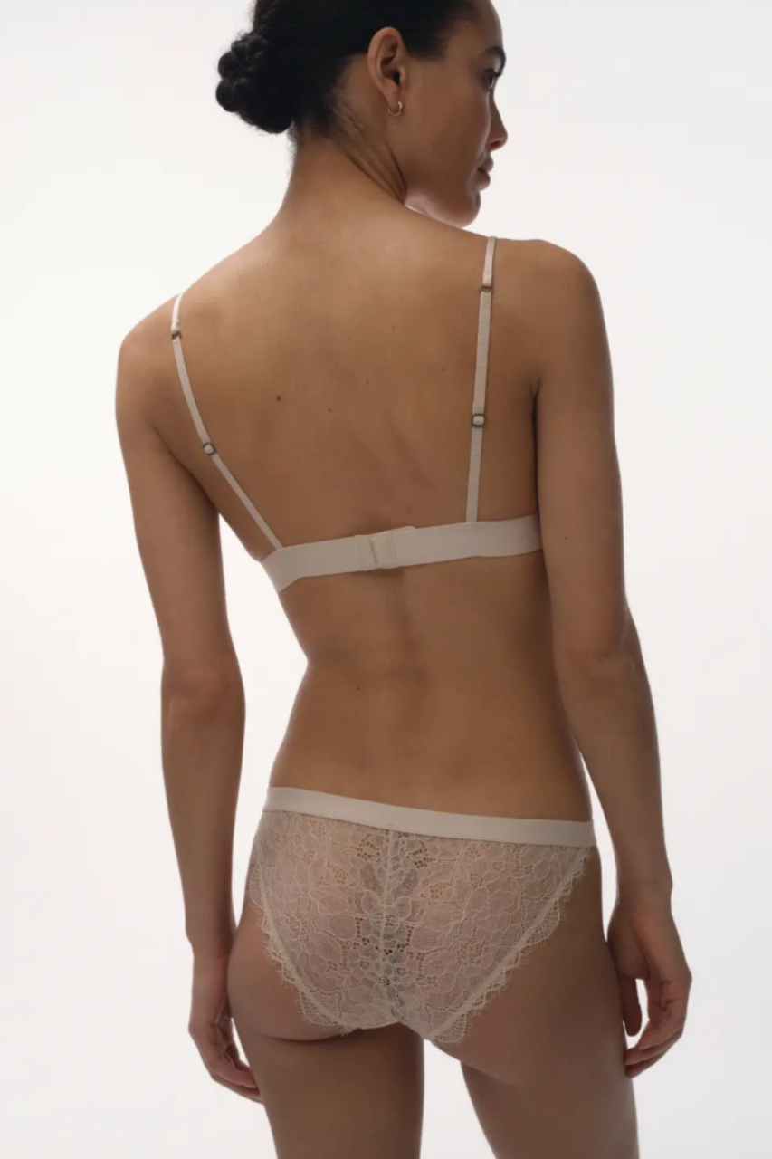 Wild Rose lace briefs Off White