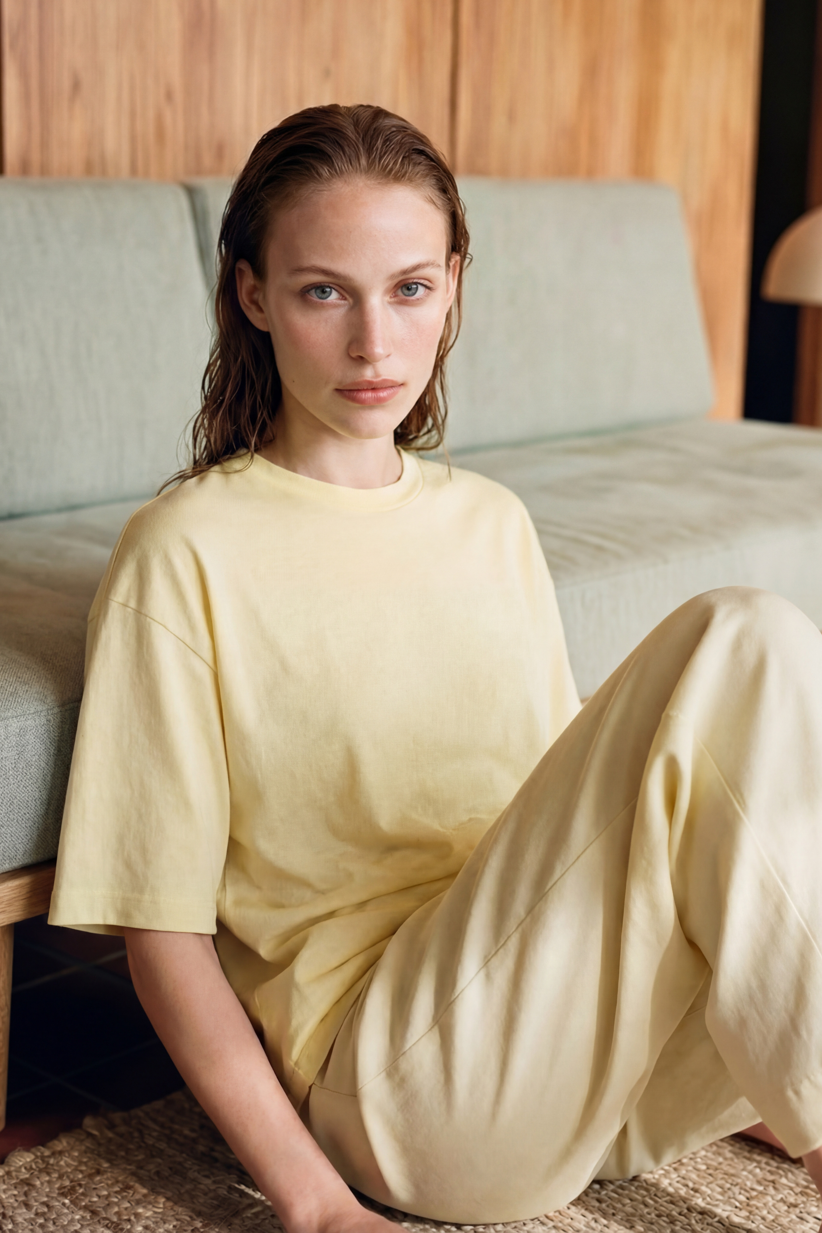 oversize t shirt yellow