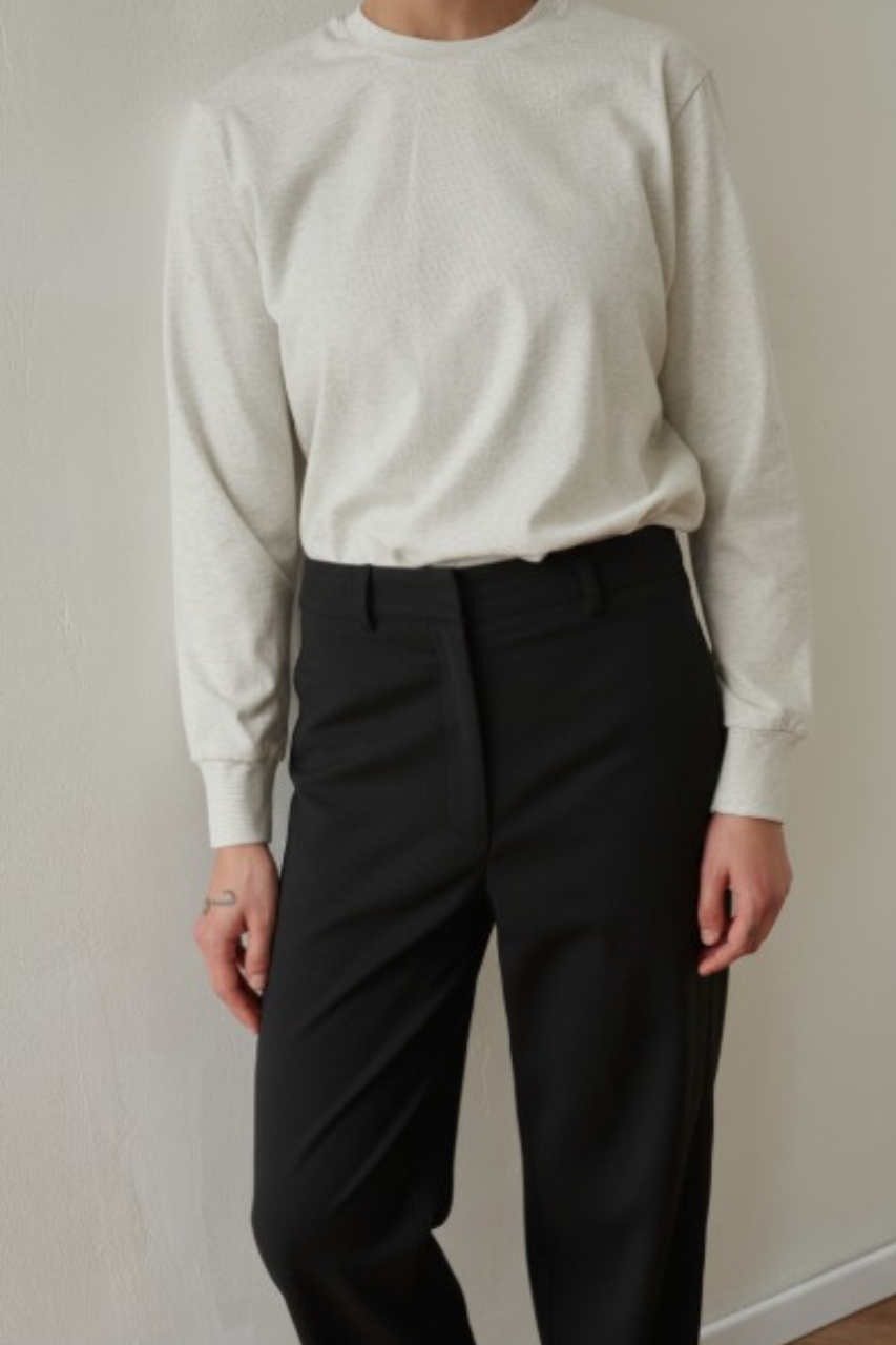 mid rise bruno pants black