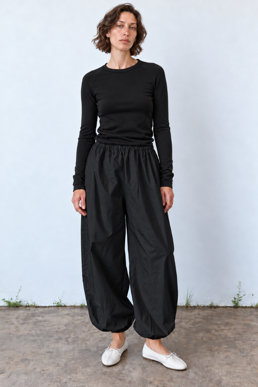 W Balloon Pants black