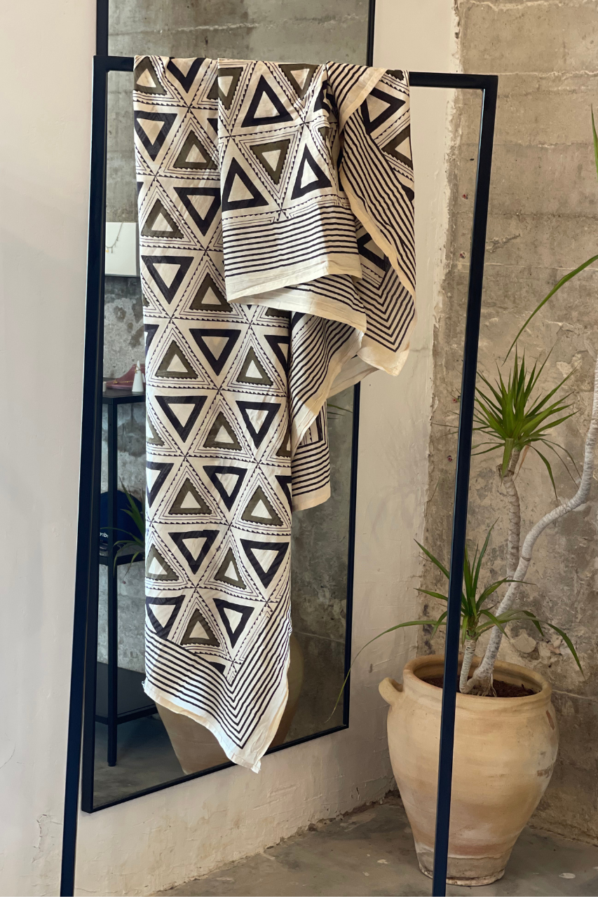 printed Sarong off white