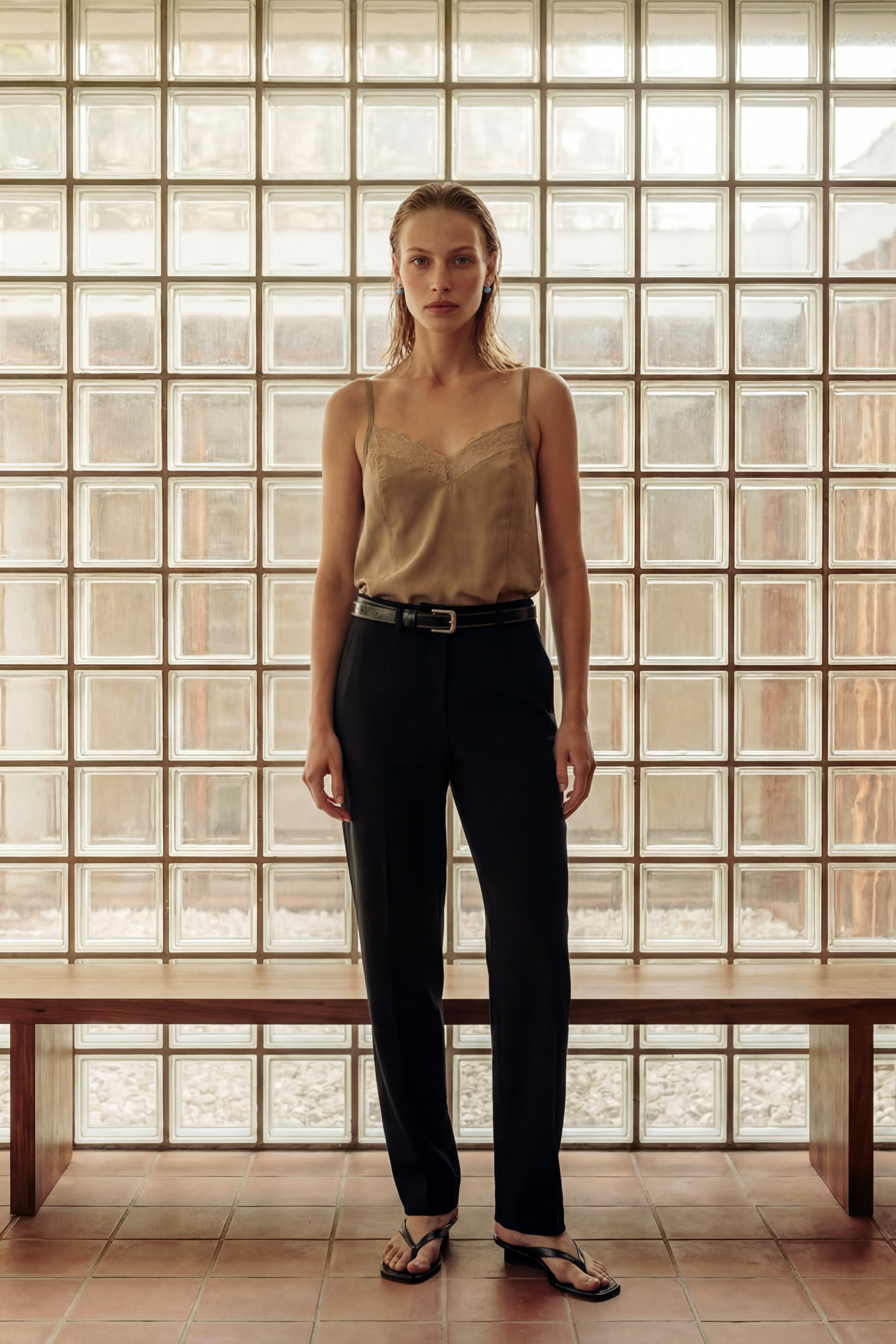 mid rise bruno pants black