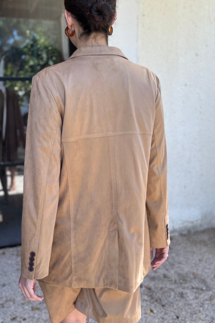 Suede jacket Camel