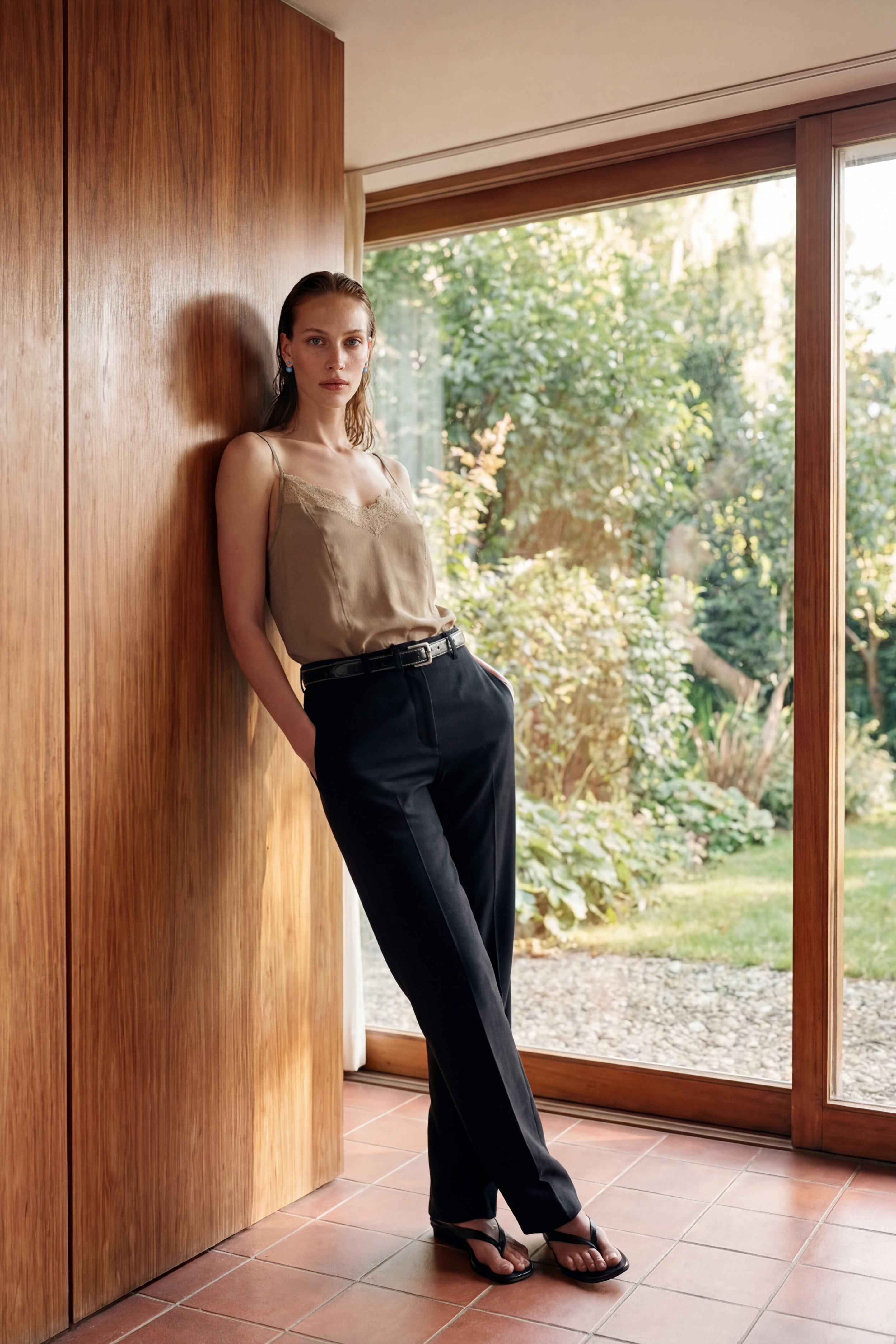 mid rise bruno pants black