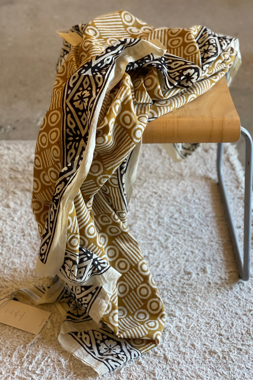 printed Sarong mustard